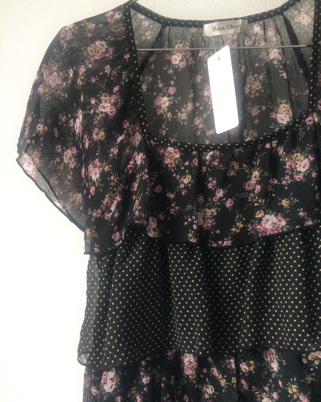 Rosa cheri Flower dot pattern layer blou 상품이미지5