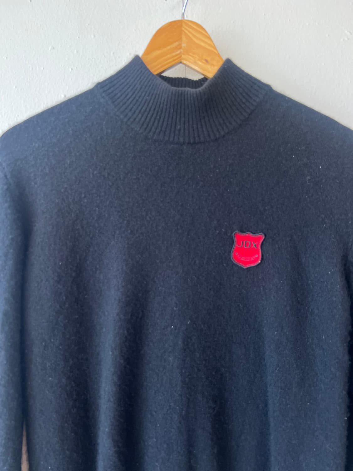 제이디엑스 JDX 남성 블랙 하프터틀넥니트 울캐시미어니트 상품이미지1