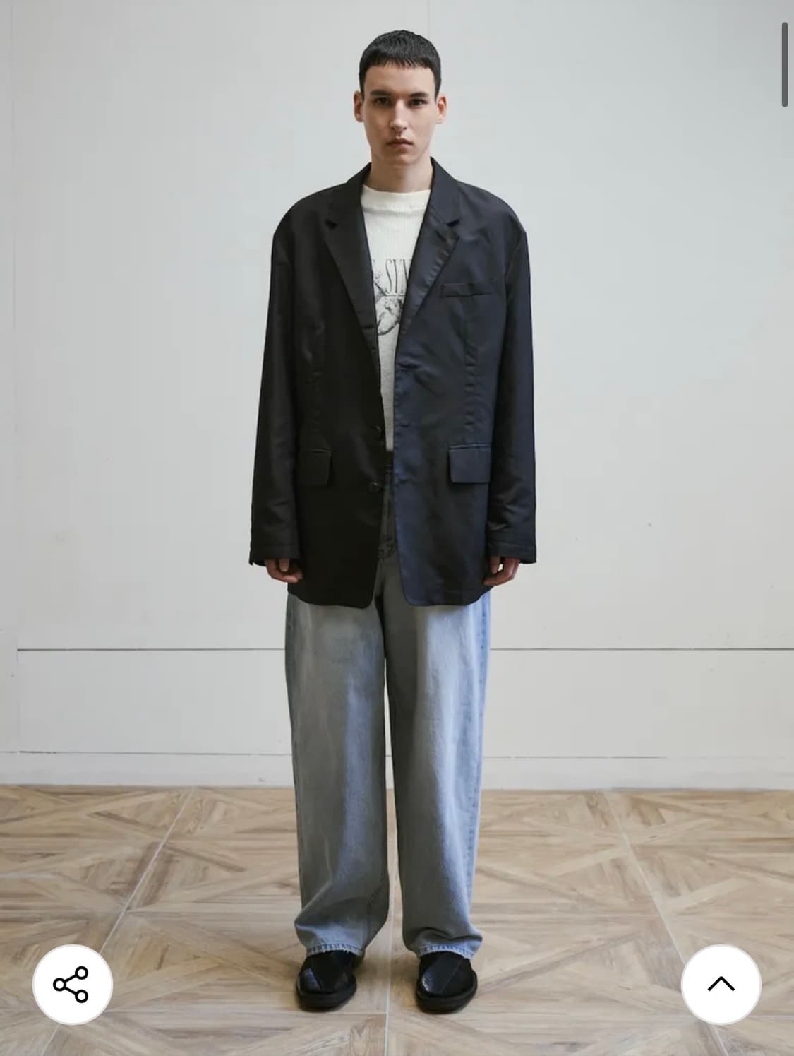 서피스에디션 OVERSIZED 3 BUTTON NYLON JACKET 상품이미지1