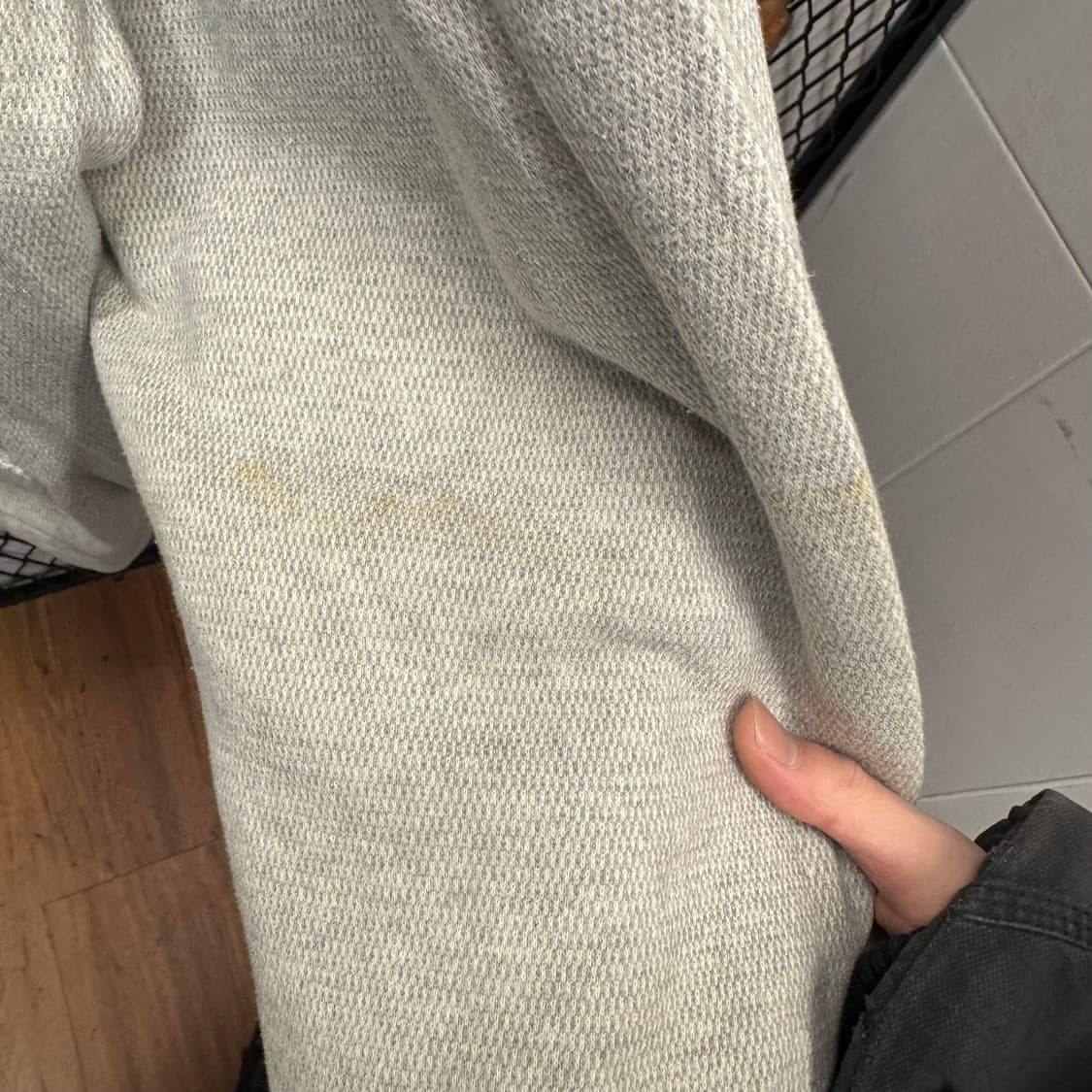 아디다스 리버시블 나일론 후드 아노락 하프 집업 디테일 블랙 화이트 상품이미지9