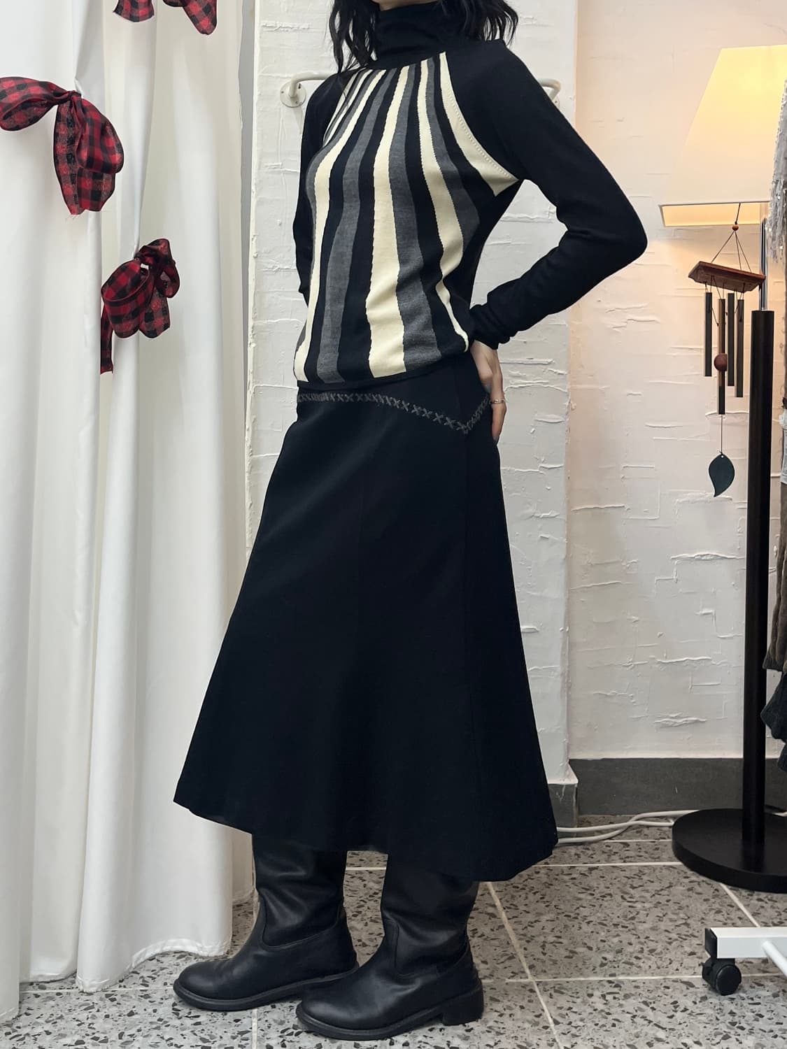 flow stripe polar knit 상품이미지2