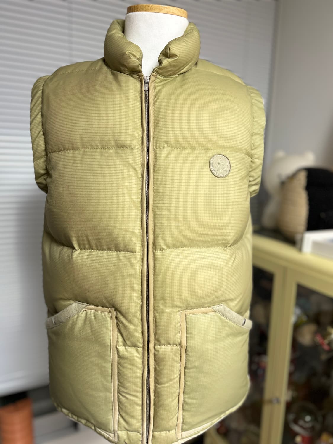 VISVIM 올드비즈빔 레더 믹스 패딩 조끼 L 상품이미지9