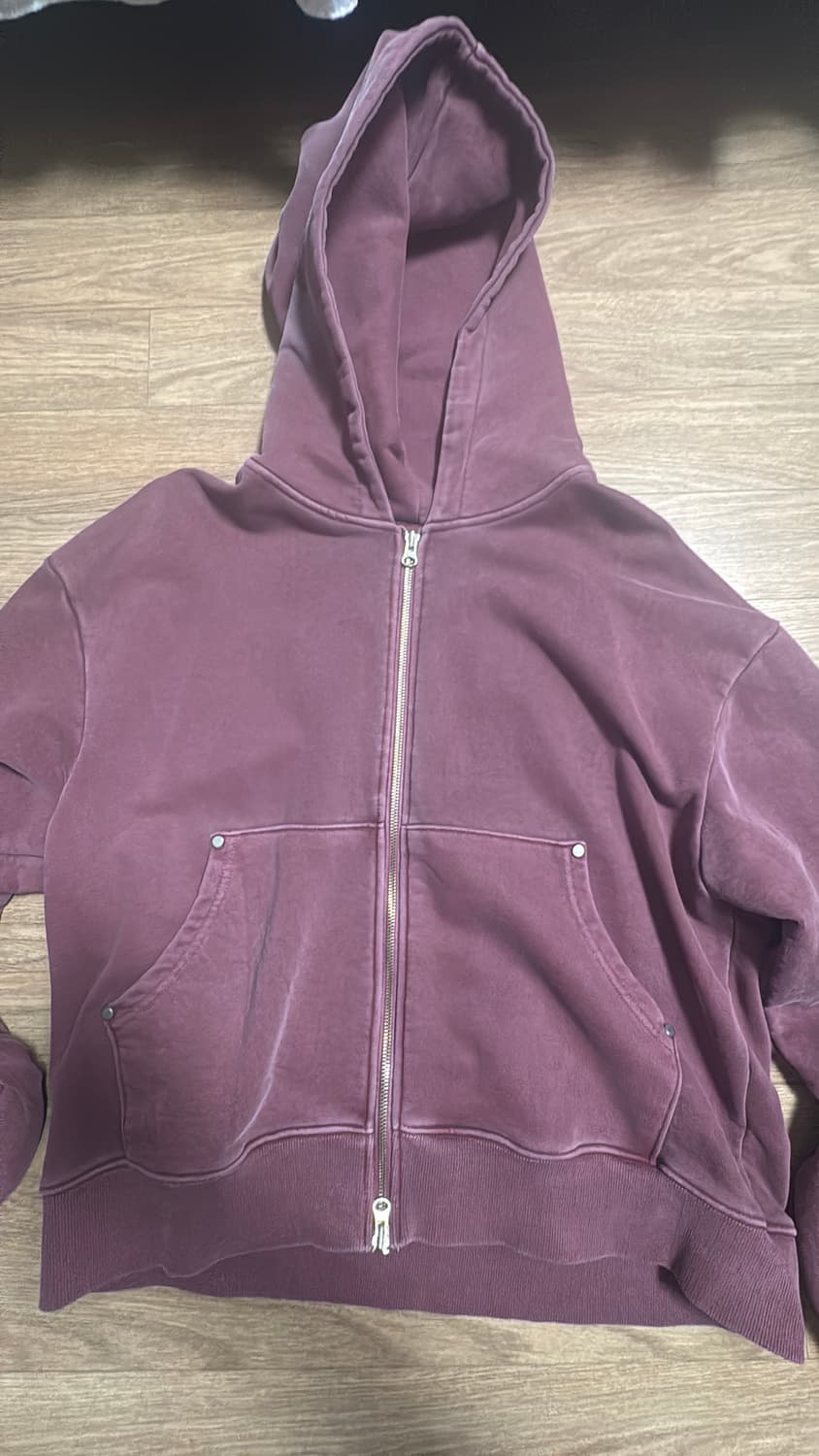 스켈리웩 피그먼트 크롭 후드집업 상품이미지2