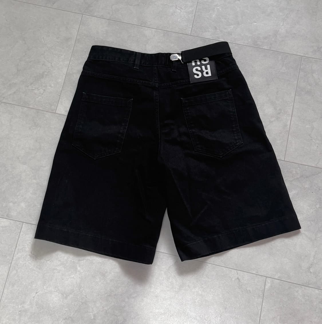 라프시몬스 서스펜더 데님 쇼츠 31사이즈 상품이미지1
