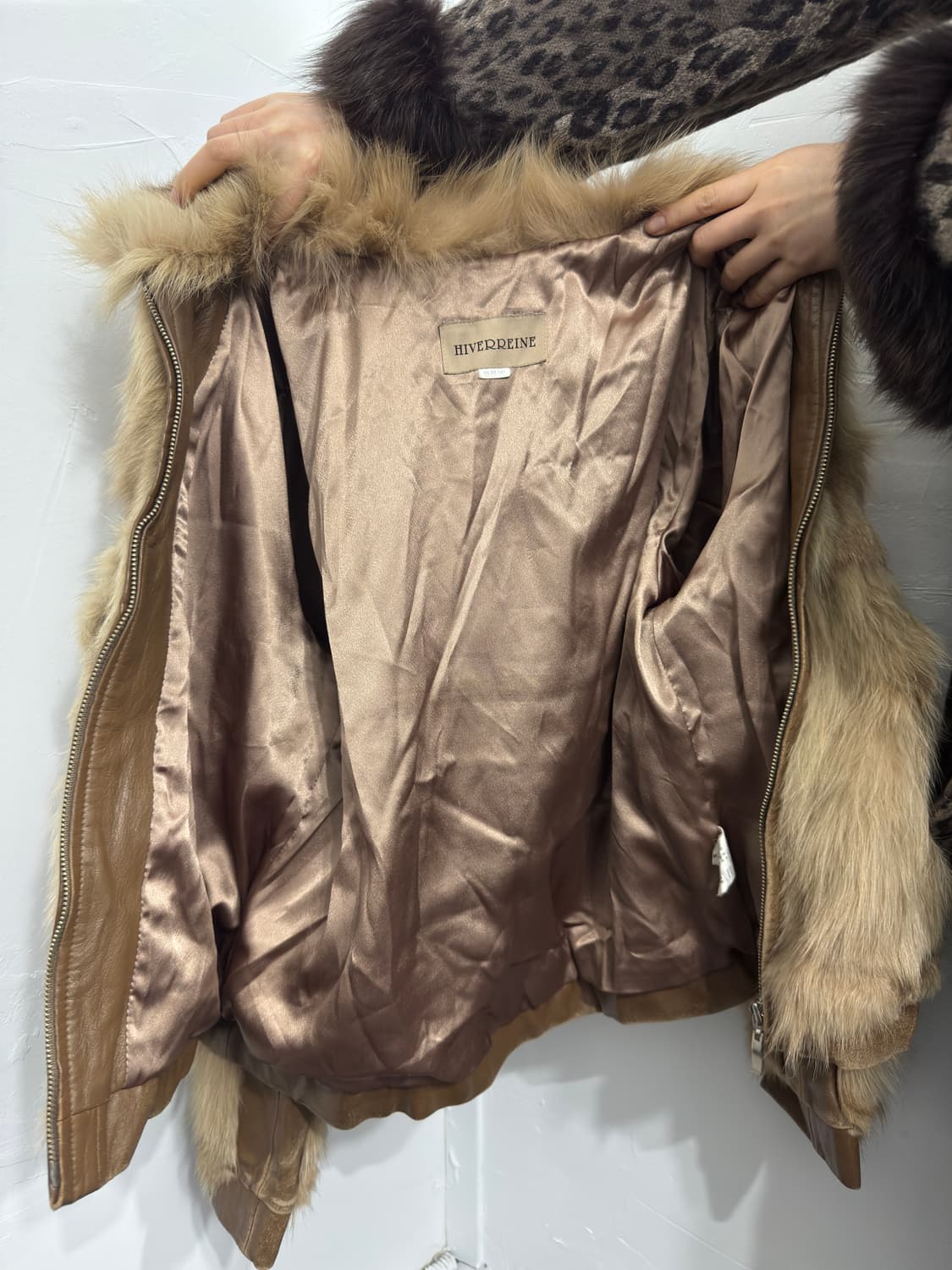 hiverreine fur leather jacket 상품이미지8