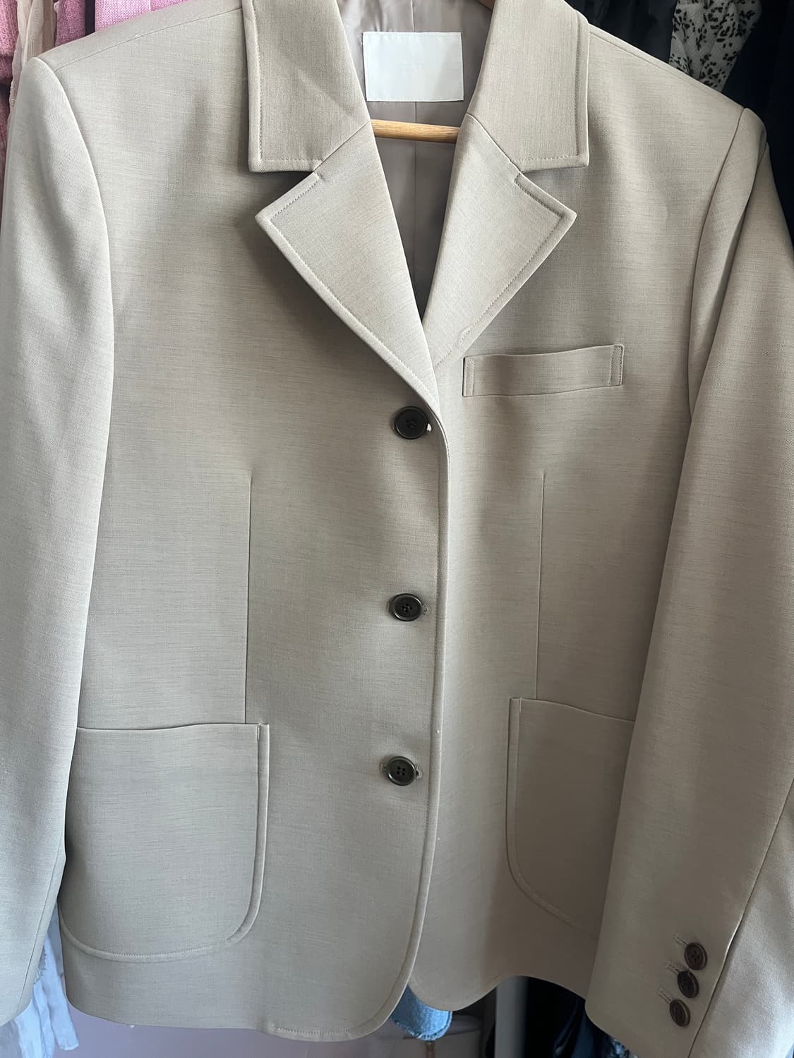 OUR 베이지 기본 자켓 테일러 상품이미지3