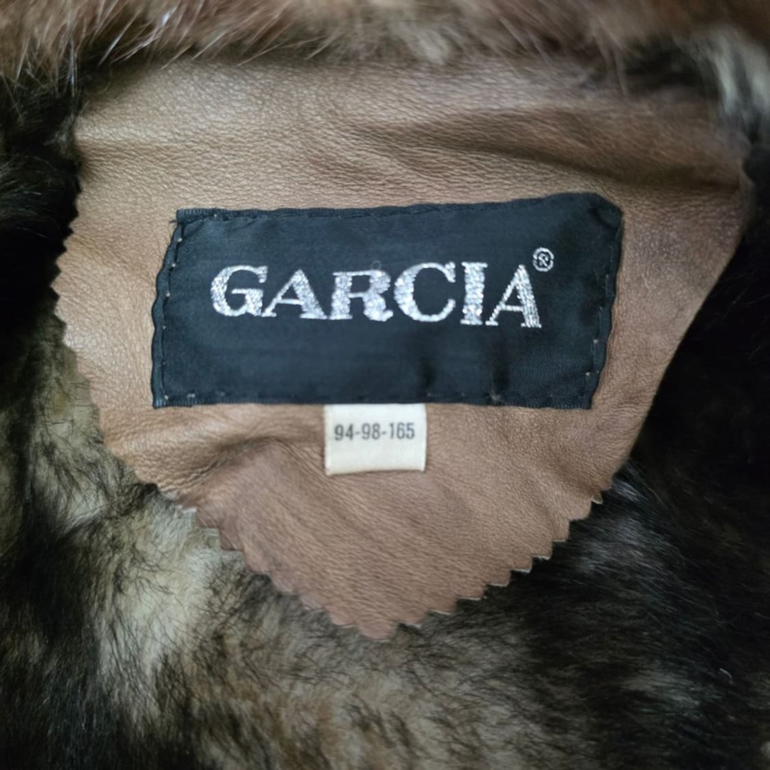 GARCIA 리얼 양털 무스탕 스타일 가죽 자켓 M 상품이미지6