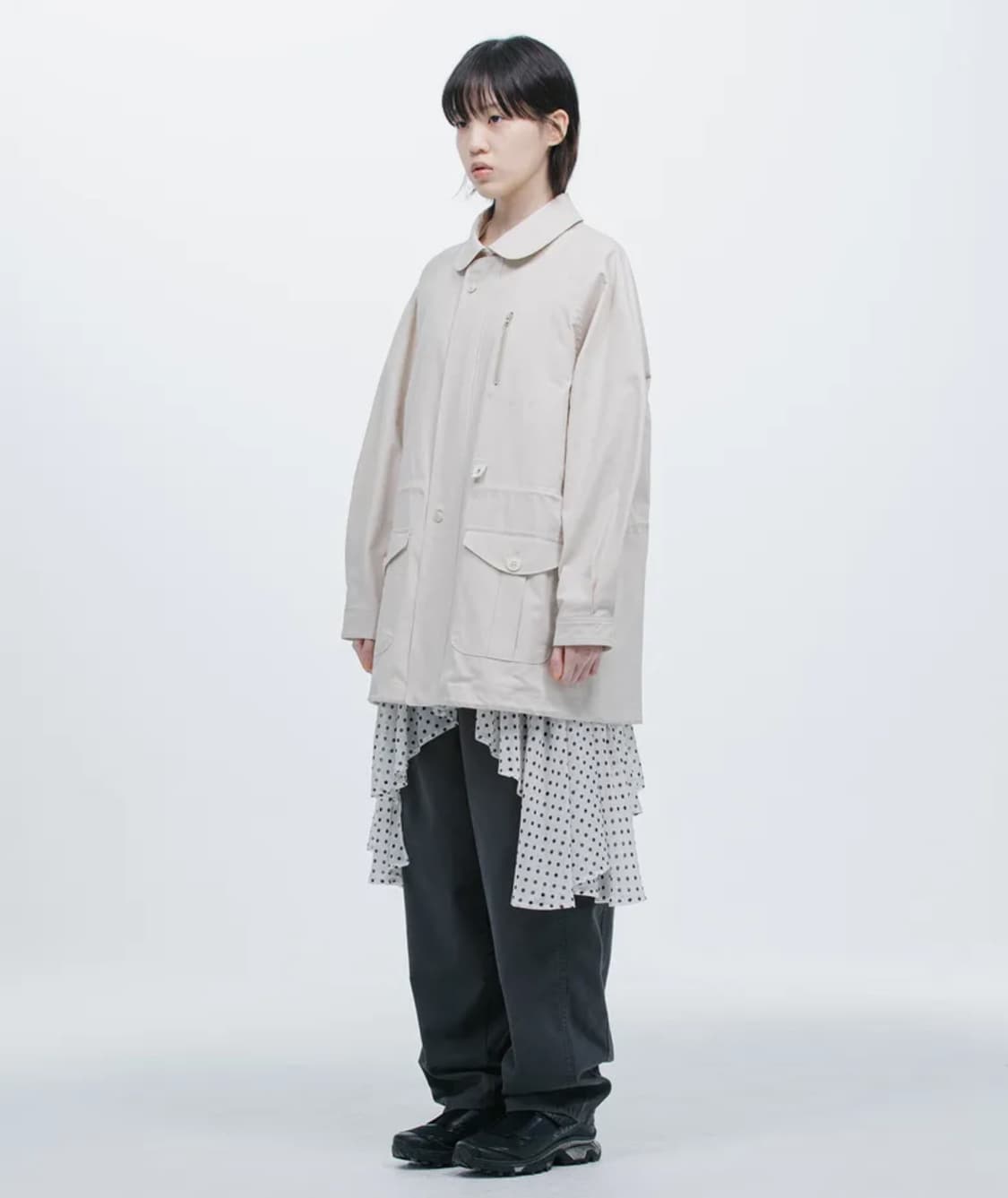 오헤시오 자켓 / TRENCH COLLAR JUMPER, BEIGE 상품이미지3