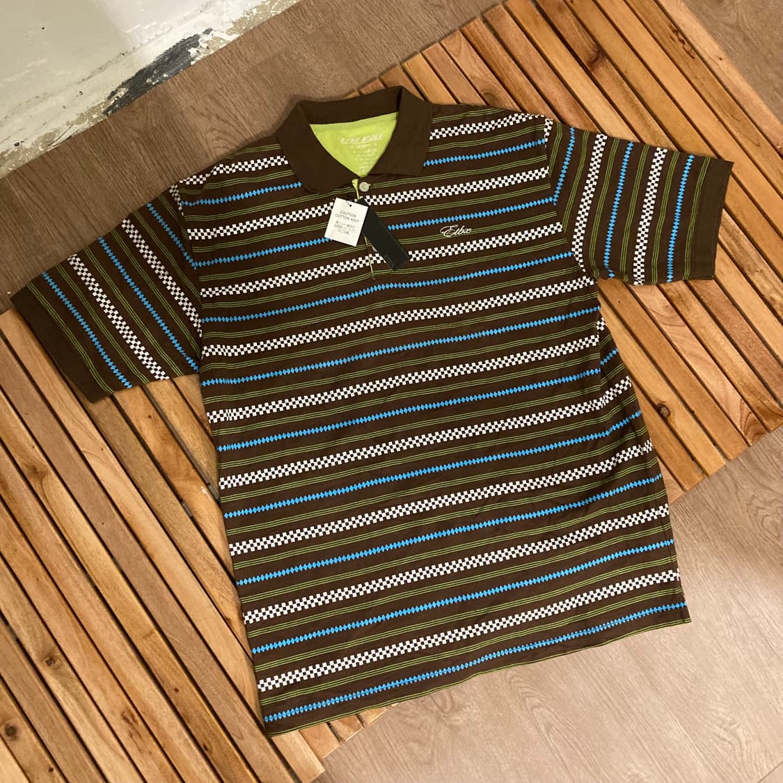 코티지코어 일본 빈티지 반팔 피케셔츠 카라 티셔츠 상품이미지1