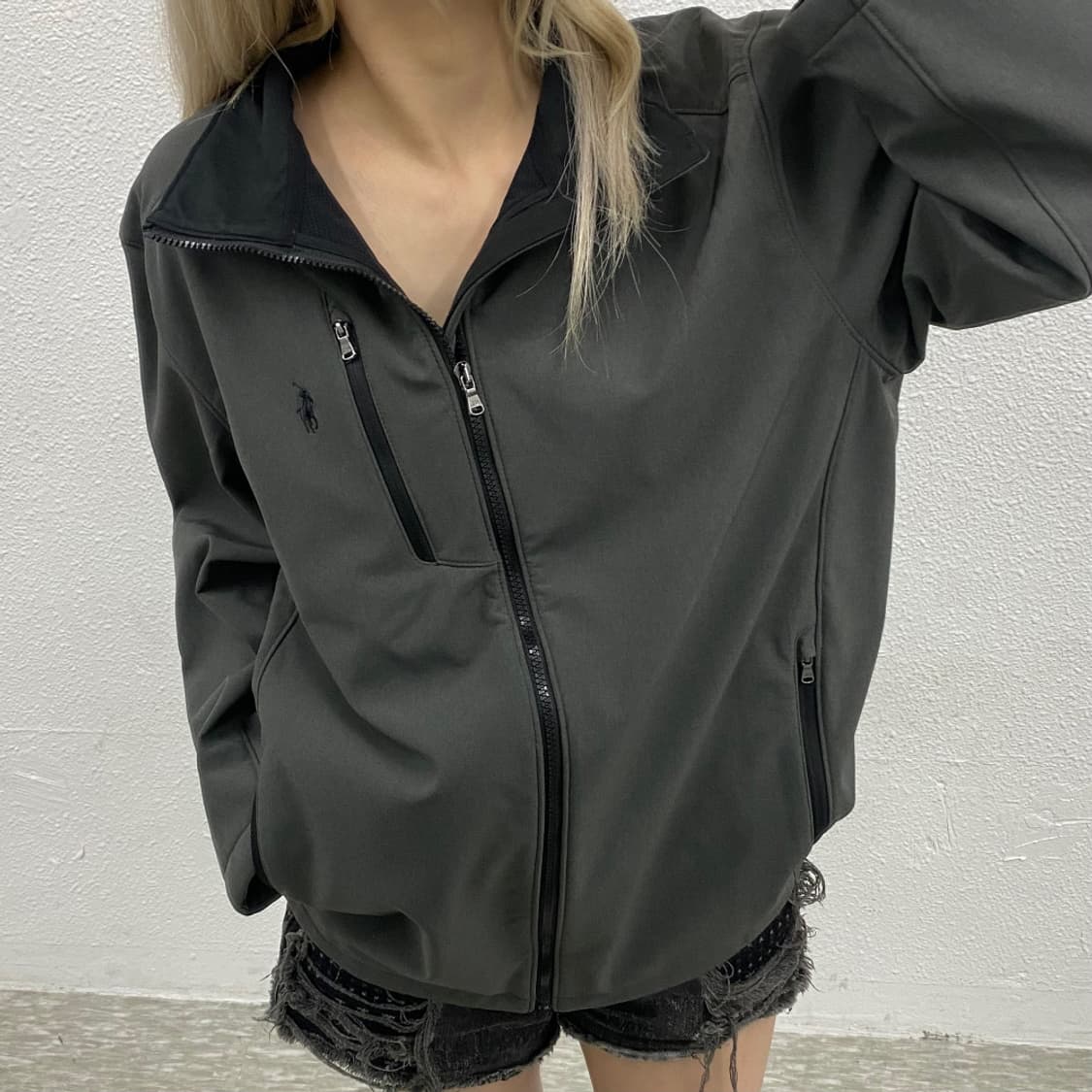 폴로 랄프로렌 블랙포니 차콜 스윙톱 L 상품이미지1