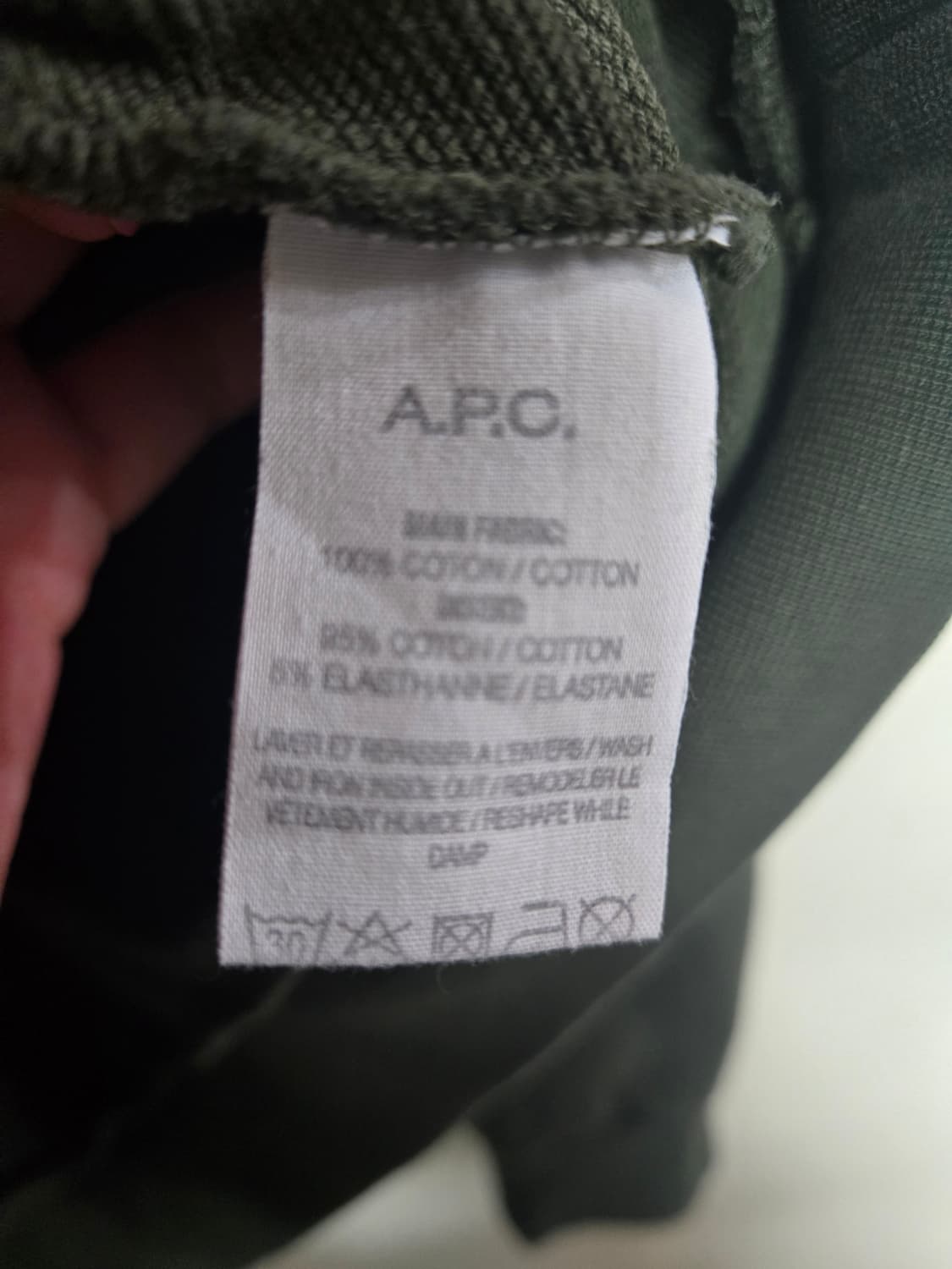 A.P.C. 아페쎄 올리브 맨투맨 M 상품이미지4