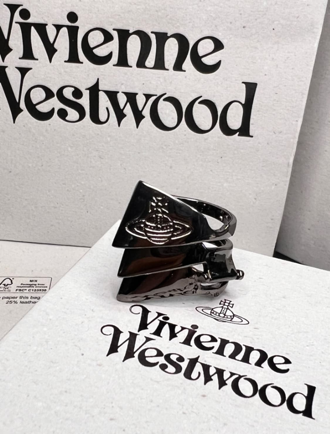 비비안웨스트우드 orb 너클링 반지 상품이미지1