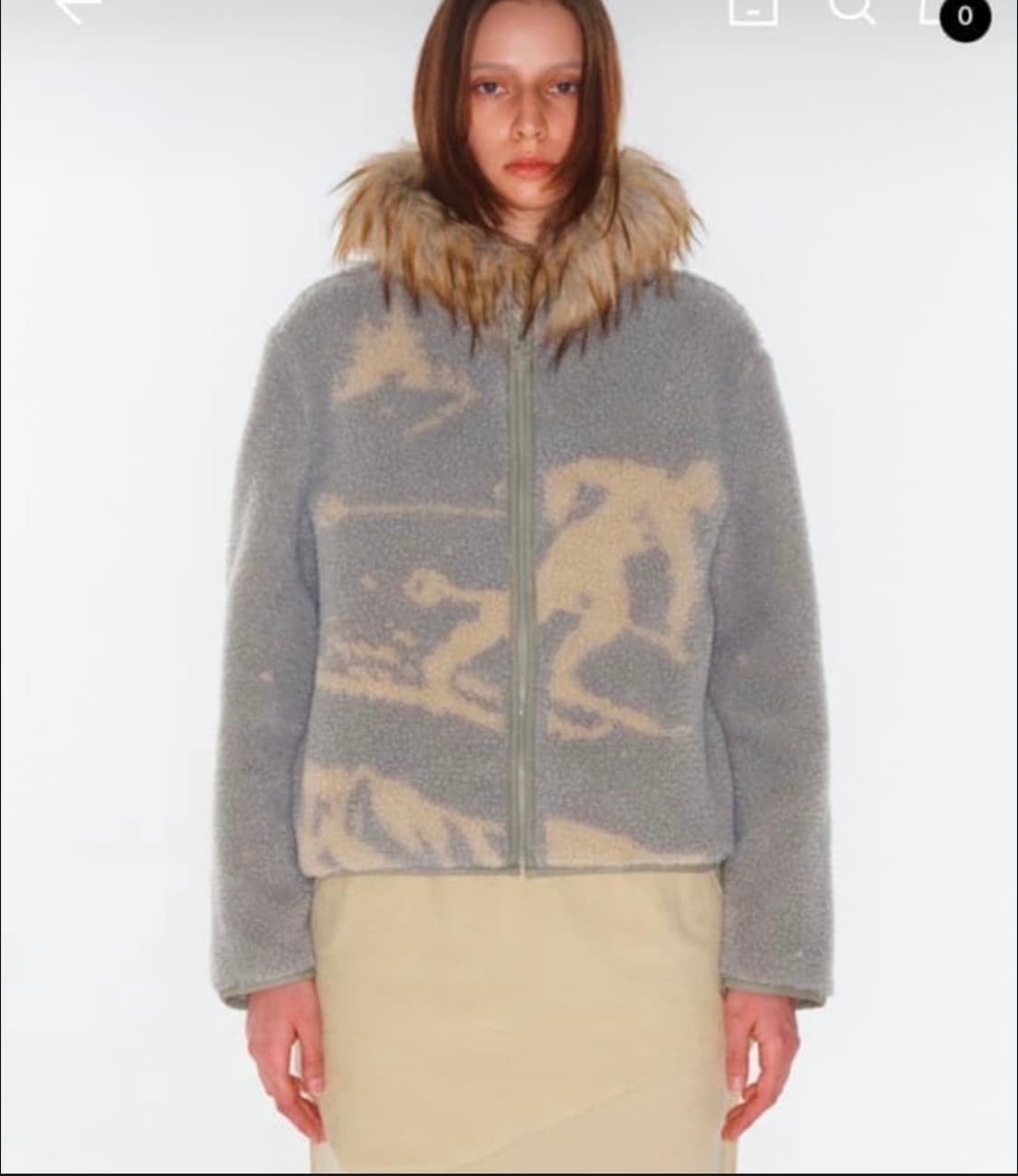 오픈와이와이 스키 플리스 후드 자켓 민트 상품이미지1