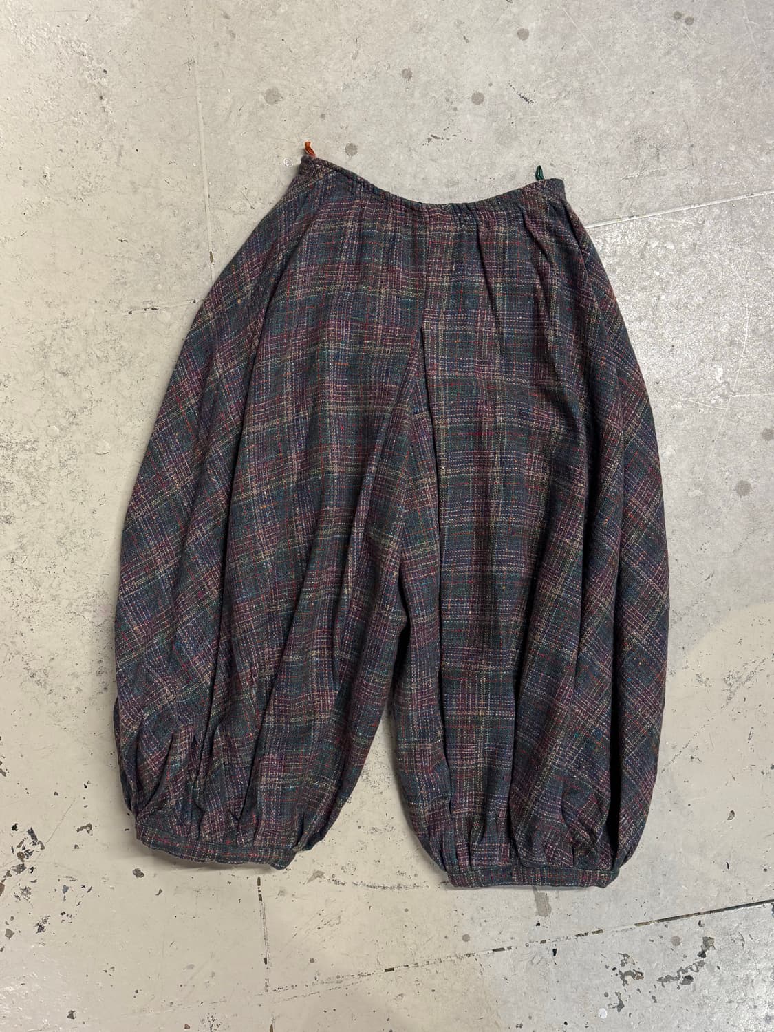 90s Missoni 미쏘니 체크패턴 울 벌룬팬츠  상품이미지3