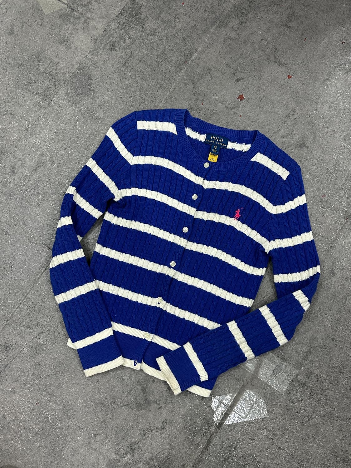 폴로 니트 가디건 키즈 상품이미지1