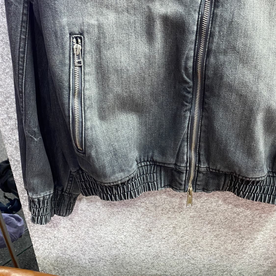 로맨틱 크라운 샤이닝로고 워시드 데님 자켓 B4474 상품이미지4