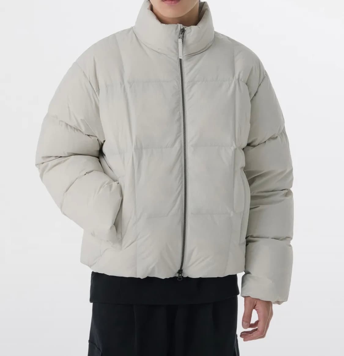 무신사스탠다드 아이보리 스퀘어퀼팅 덕다운 L 95 상품이미지1