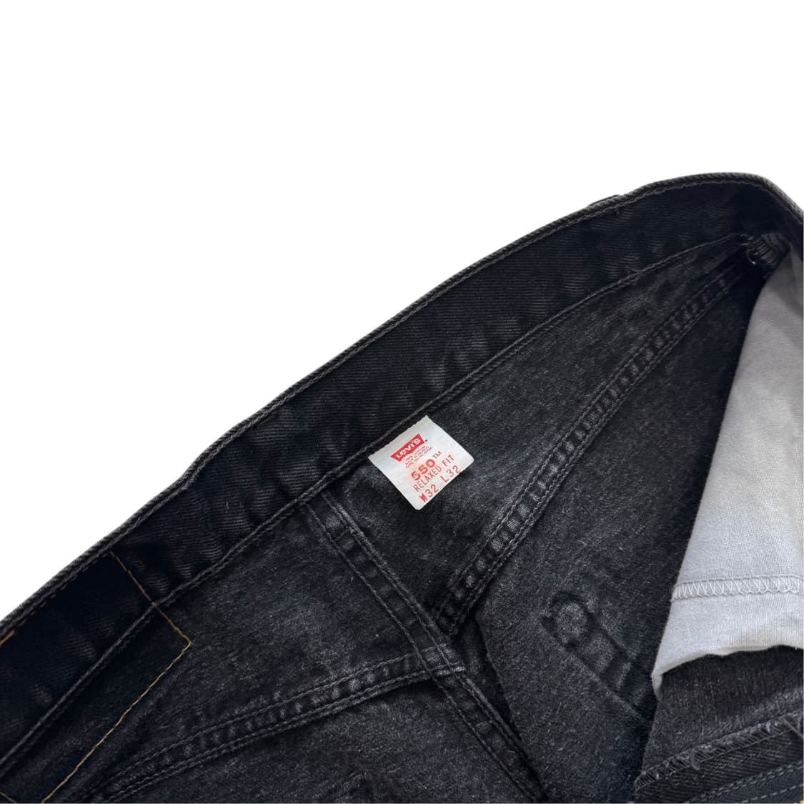 [32] 90's 리바이스 550 블랙진 데님 청바지 [LV1321] 상품이미지4