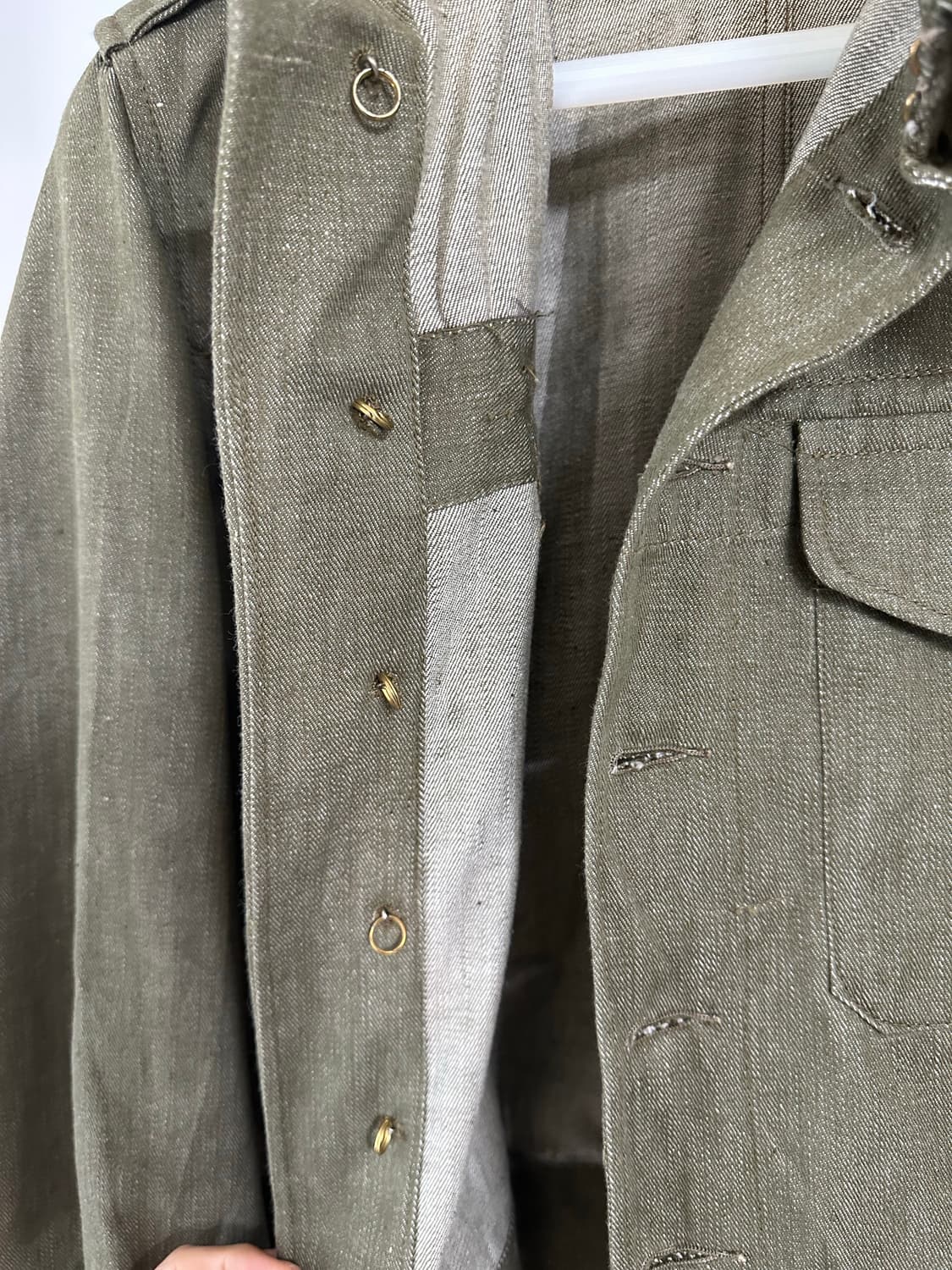 오리지날 50s데드스탁 영국군 데님 배틀드레스 상품이미지5