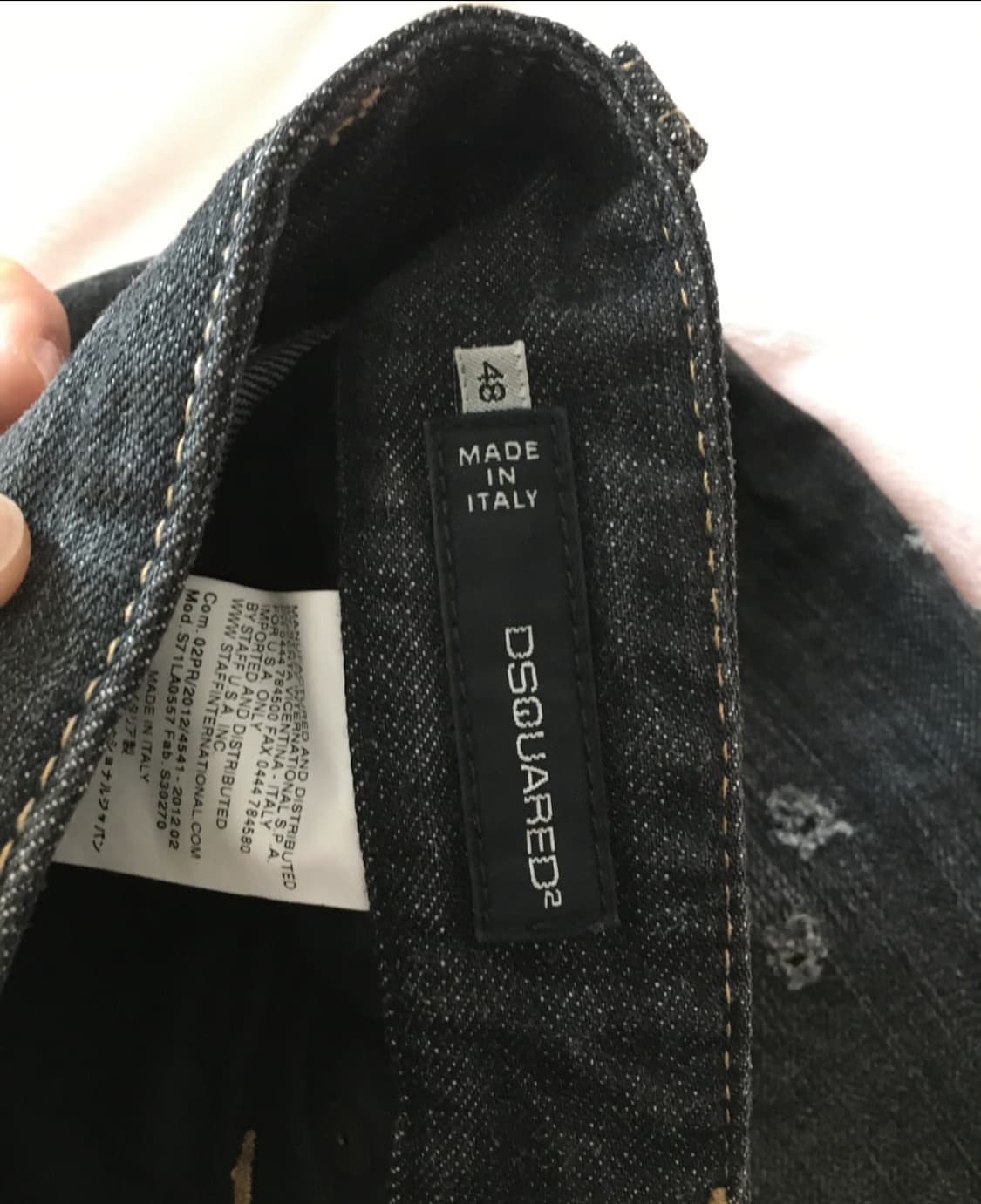 디스퀘어드2 페인트 데미지 스트레이트 진 상품이미지2