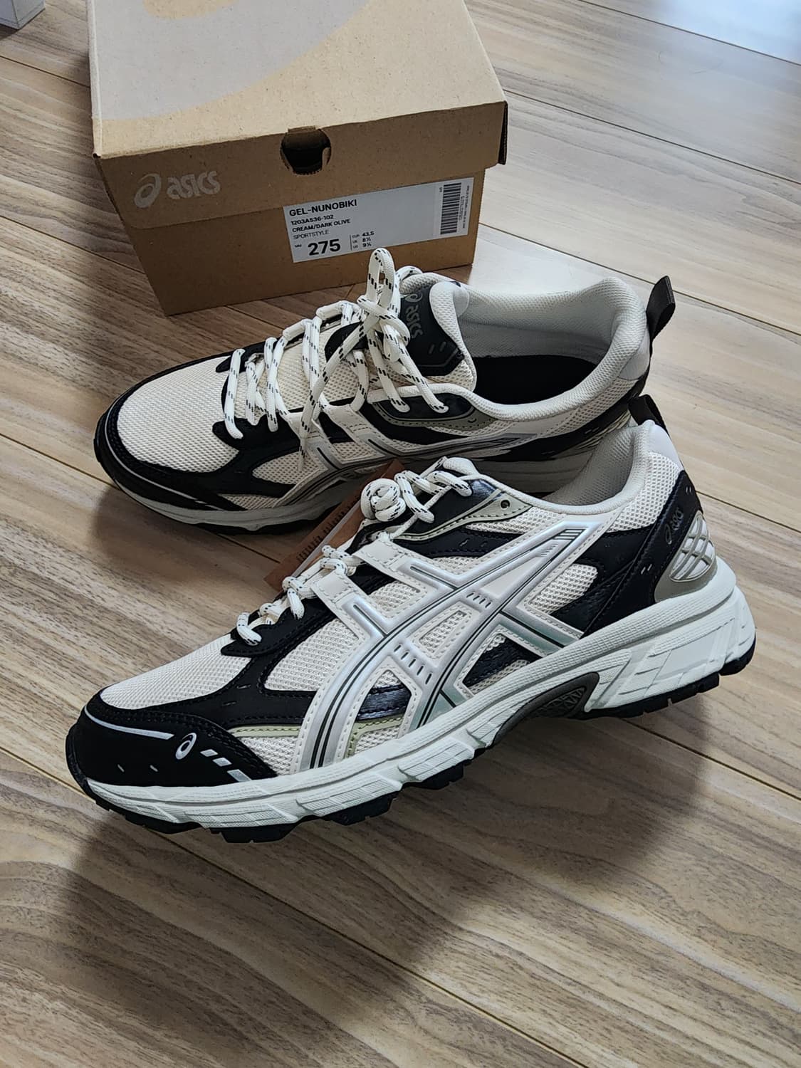 아식스젤누노비키크림운동화스니커즈275 상품이미지3