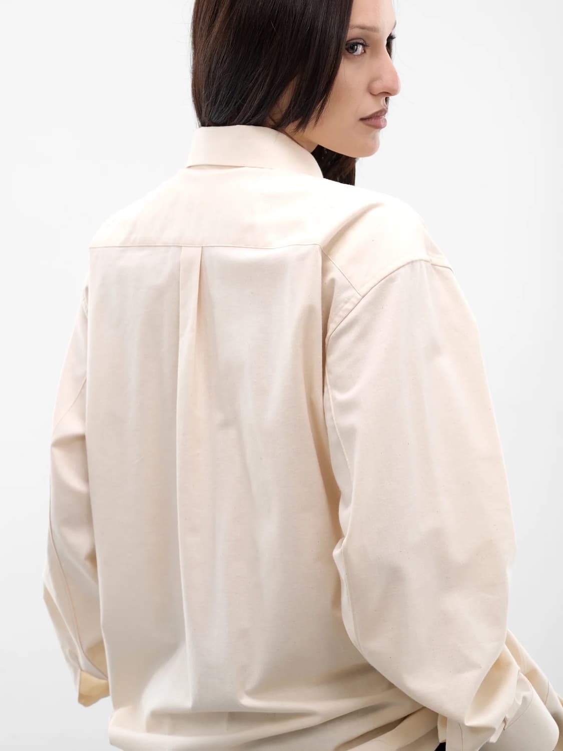 [XS,S]꼼데가르송 26ss 3D 포켓 버튼업 셔츠/에크루 상품이미지4