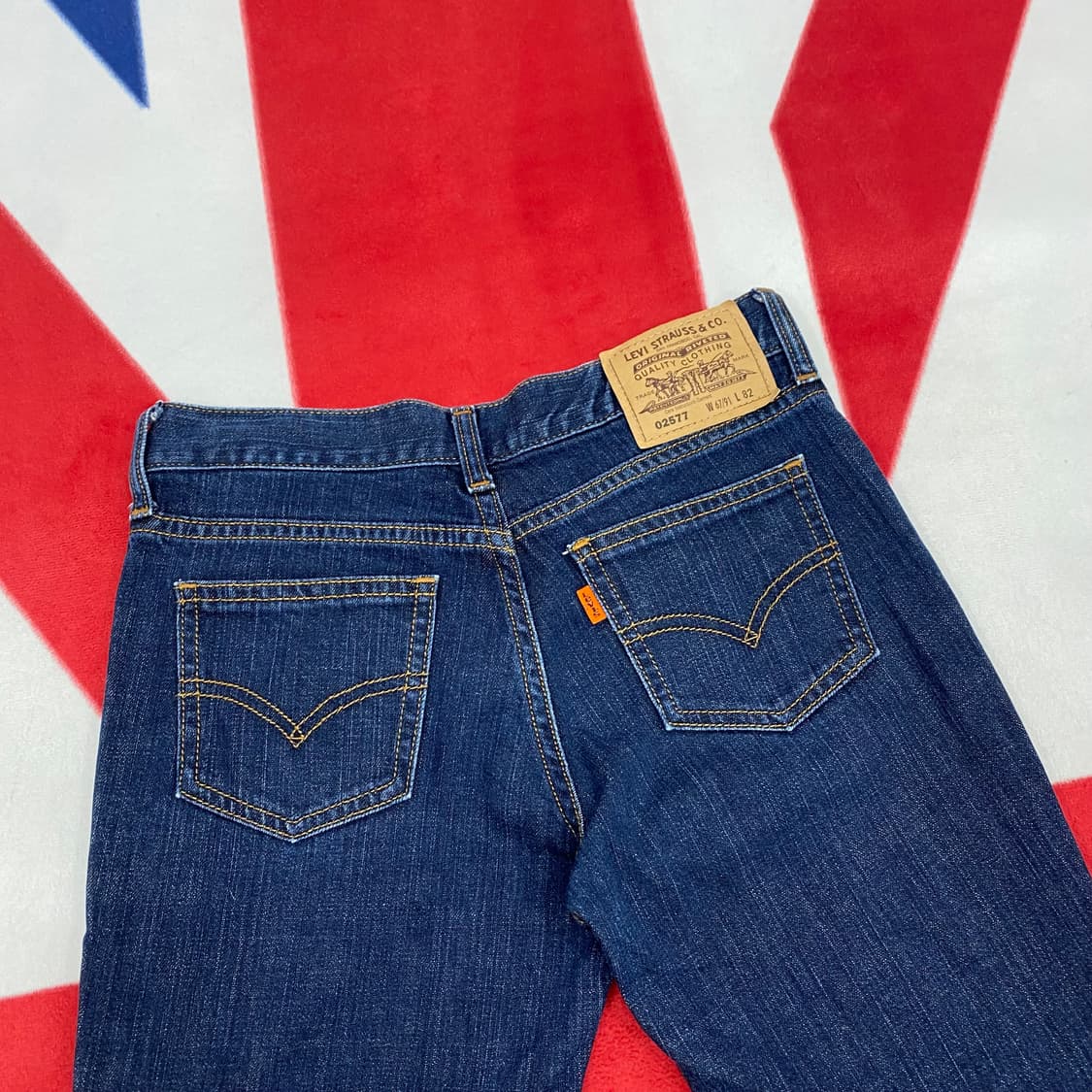 리바이스 02557 오렌지탭 데님 부츠컷 팬츠 27 상품이미지4