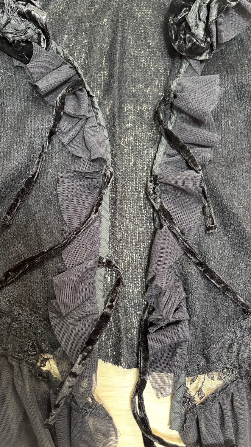 러플 니트 가디건 상품이미지3