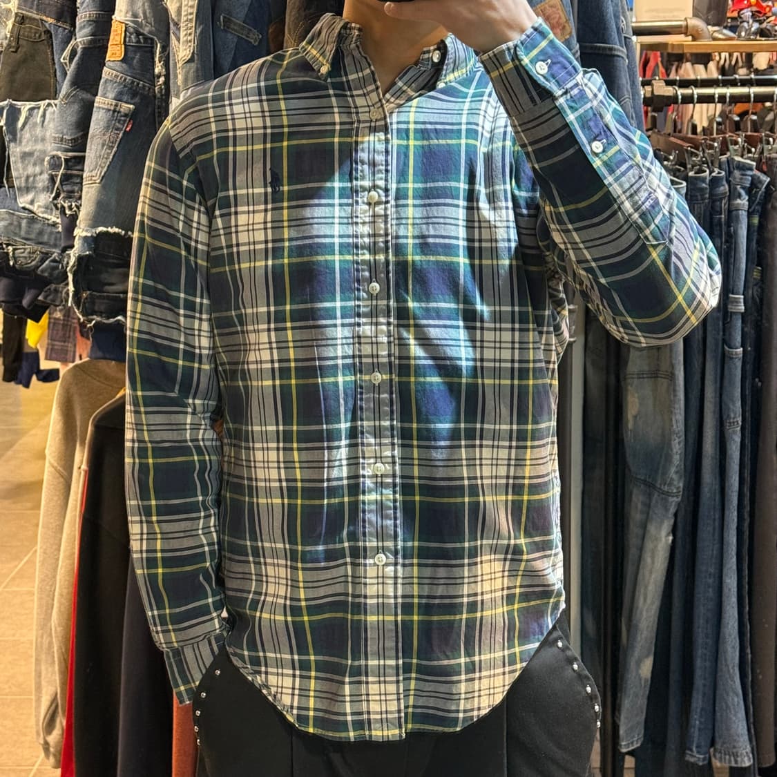 [NO.9] POLO 폴로 랄프로렌 타탄 체크 셔츠 상품이미지1