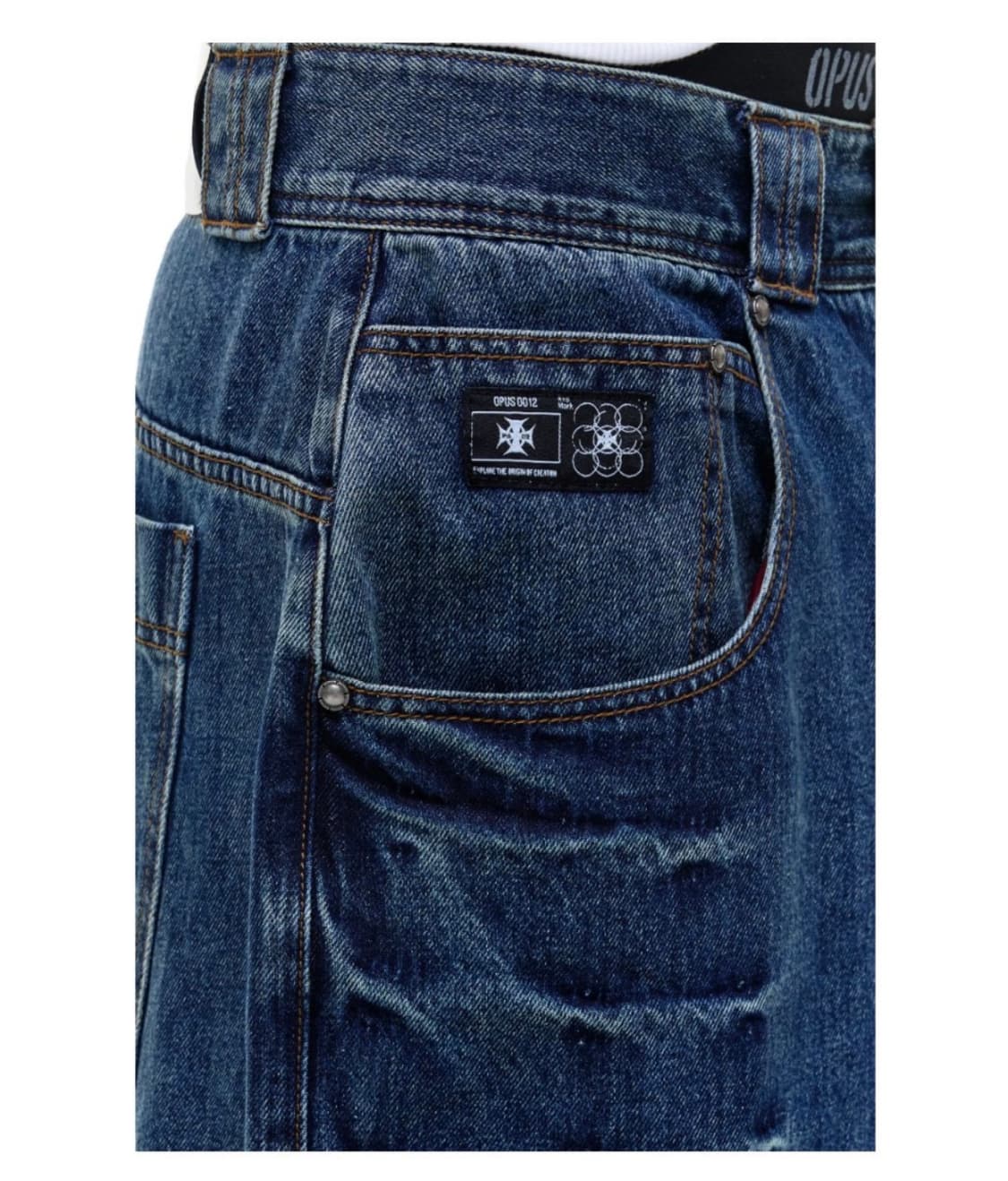 오퍼스 OPUS 0012 Op. 09 멜티드 데님팬츠 인디고 (S) 상품이미지5
