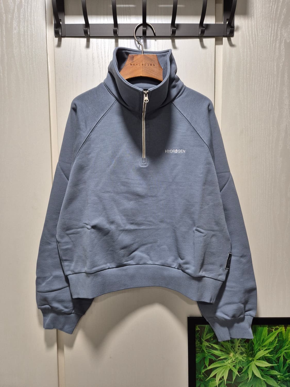 (세일)(새상품)하이드로겐 집업 맨투맨 블루 상품이미지7