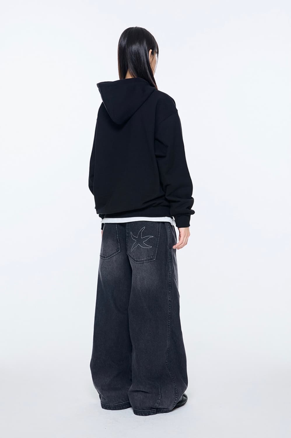 TCM starfish denim pants (black) 상품이미지5