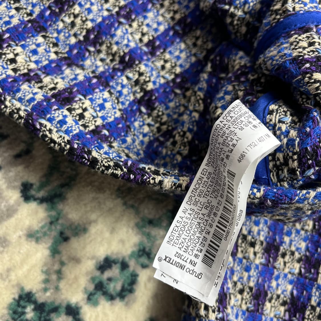 Zara 자라 크롭 트위드 여성 자켓(M) 상품이미지3