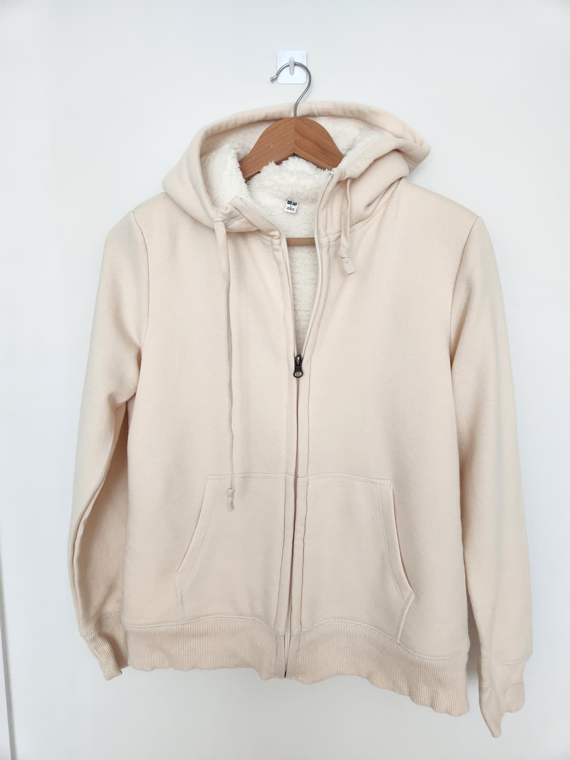 여자 유니클로 털 후드 집업 L 상품이미지2