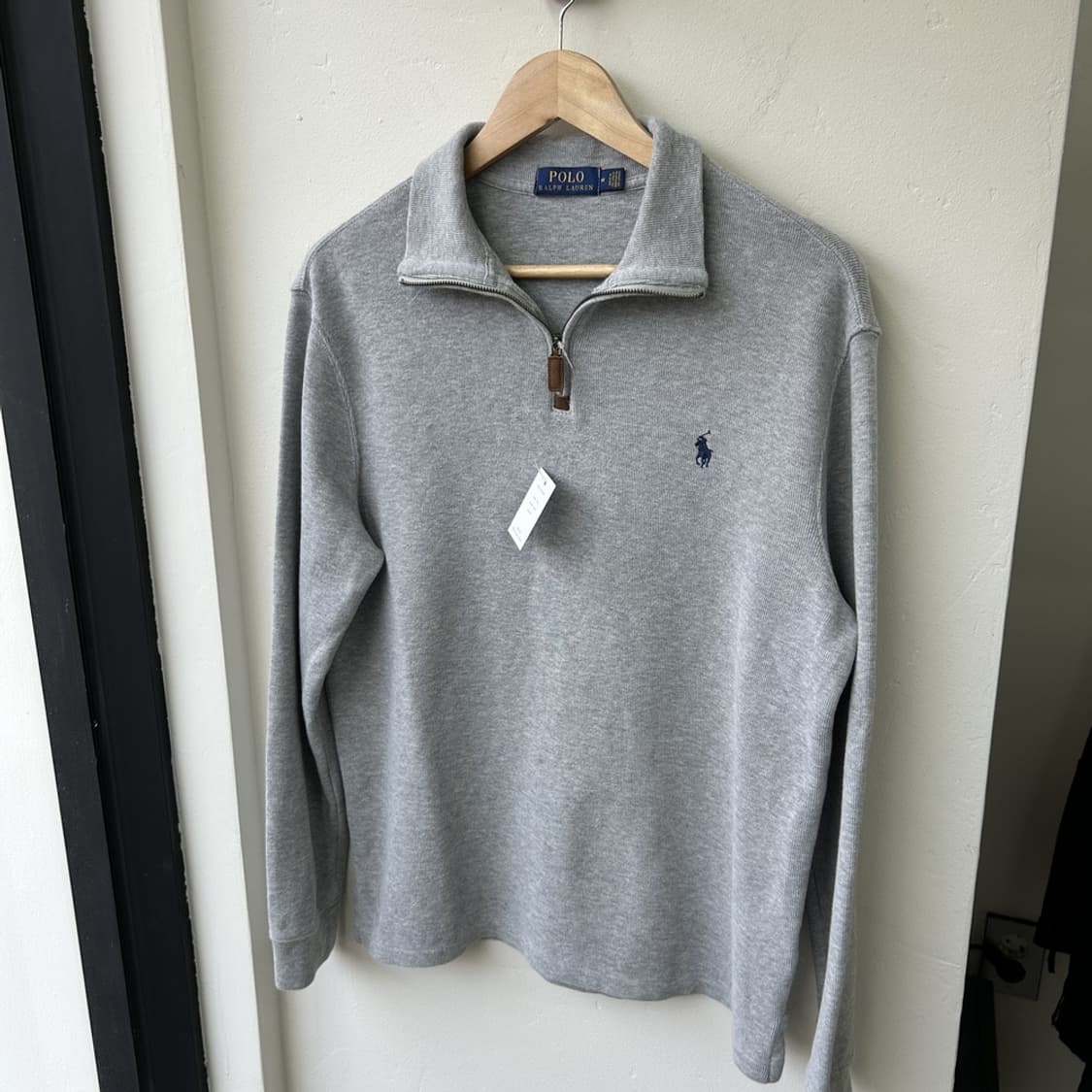 15423 - 폴로 랄프로렌 그레이 반집업 니트 상품이미지2