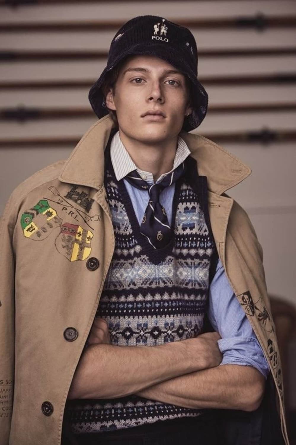 새상품급 폴로 페어아일 니트베스트 상품이미지7