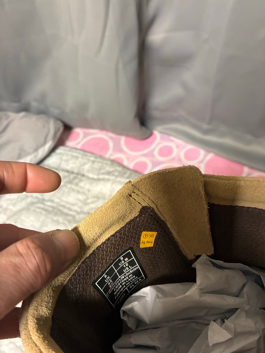 닥터마틴 애니스톤 스웨이드 탄 엔지니어부츠 상품이미지3