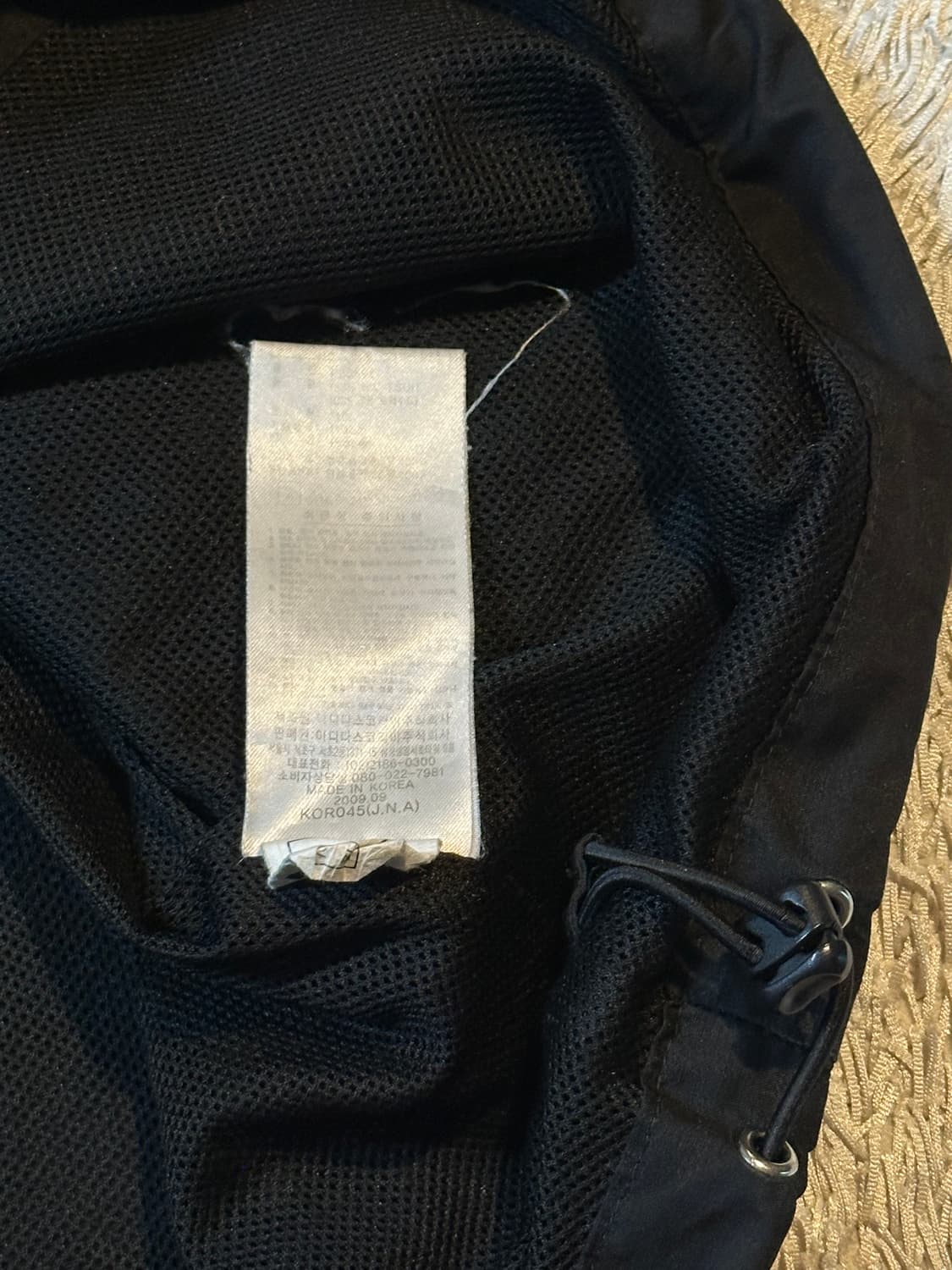 아디다스 ADIDAS 삼각로고 사이드라인 검골 바람막이 자켓 상품이미지6