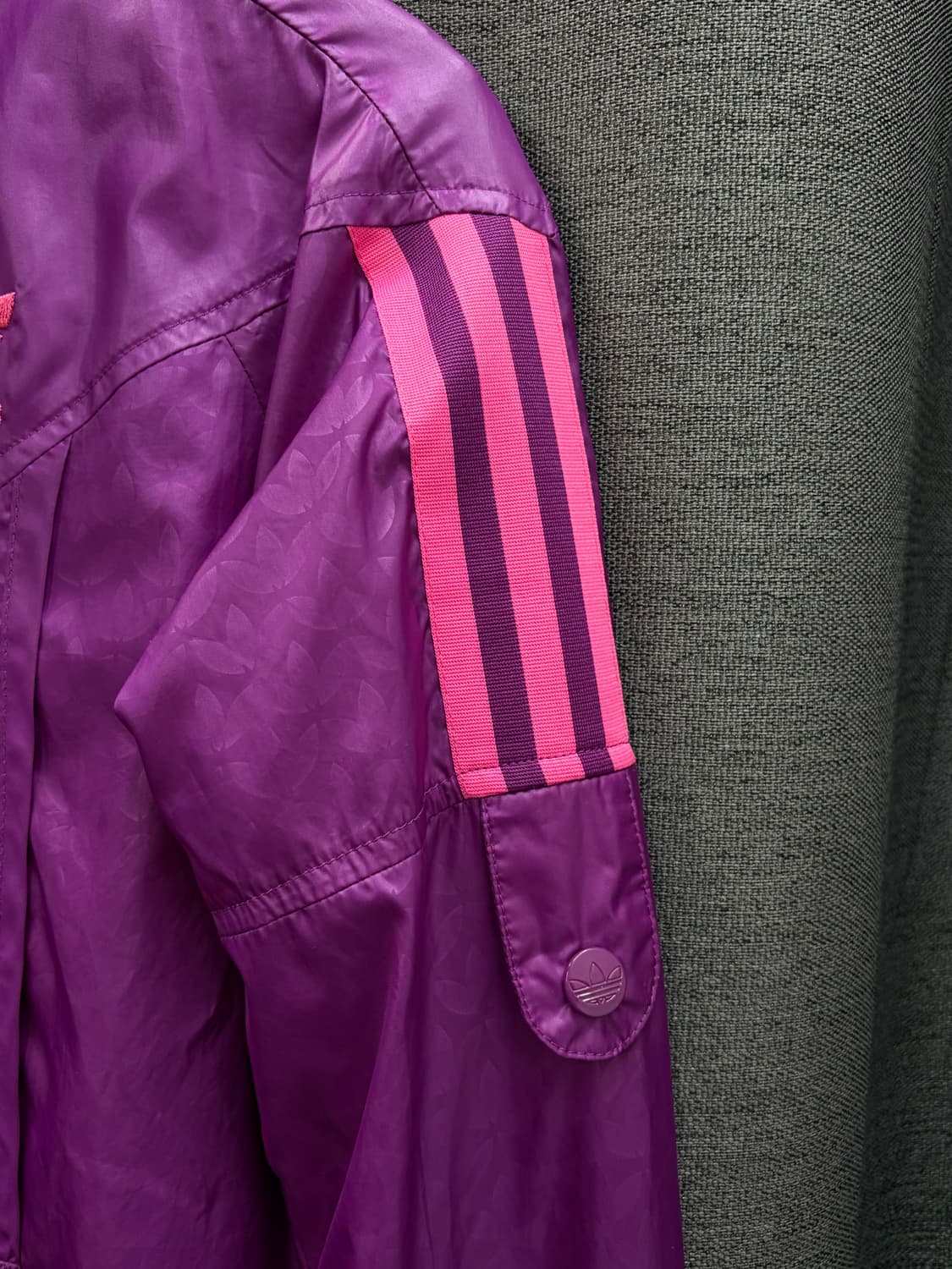 아디다스 퍼플 져지 바람막이 자켓 여성 상품이미지3