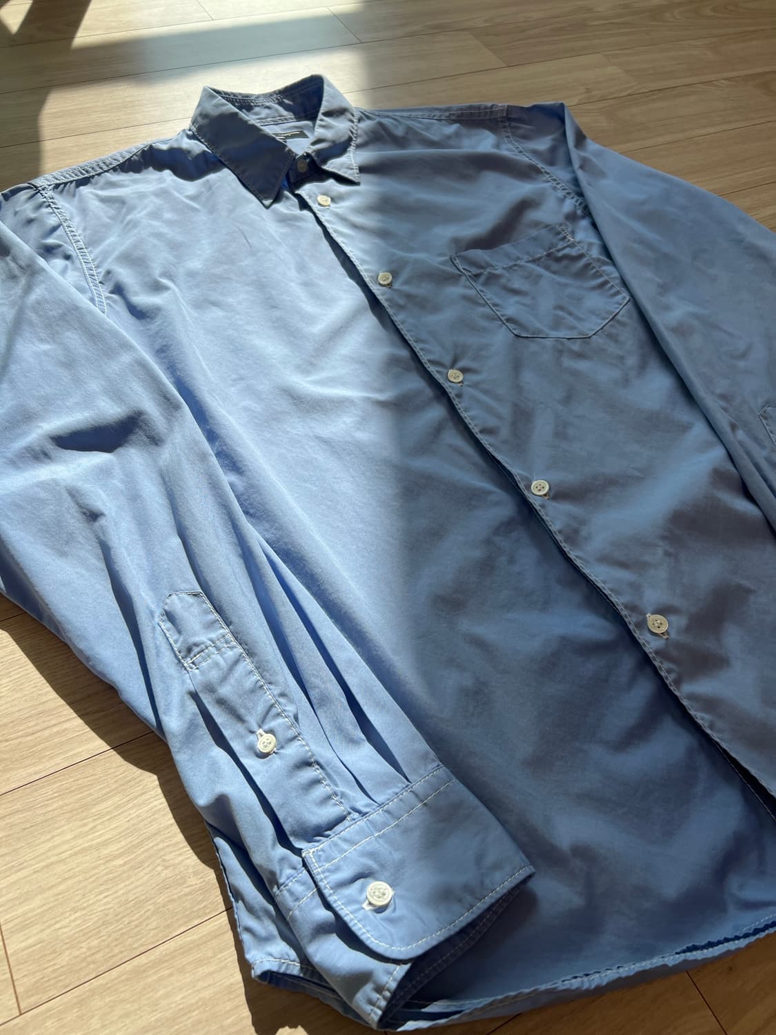 꼼데가르송 옴므 / 블루 코튼 셔츠 / L 상품이미지3