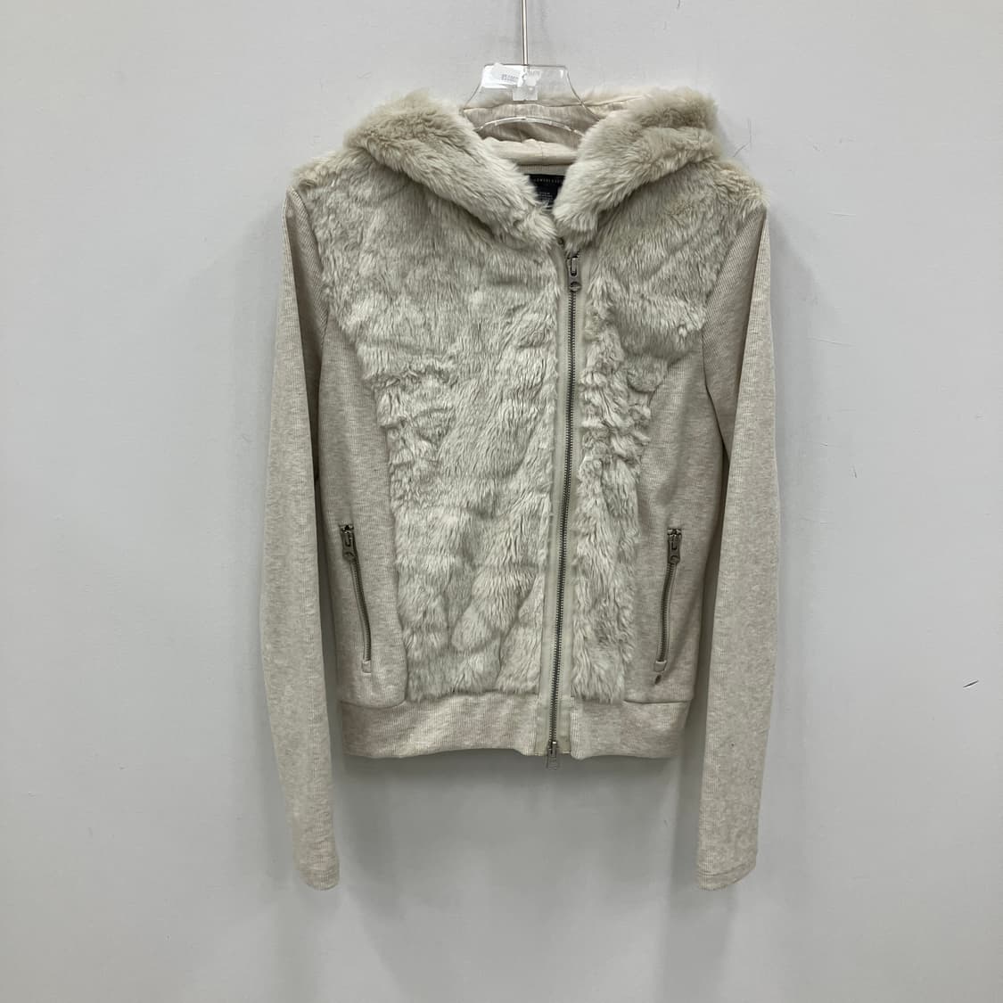 아르마니 익스체인지 투웨이 퍼 후드집업 자켓 M 상품이미지1