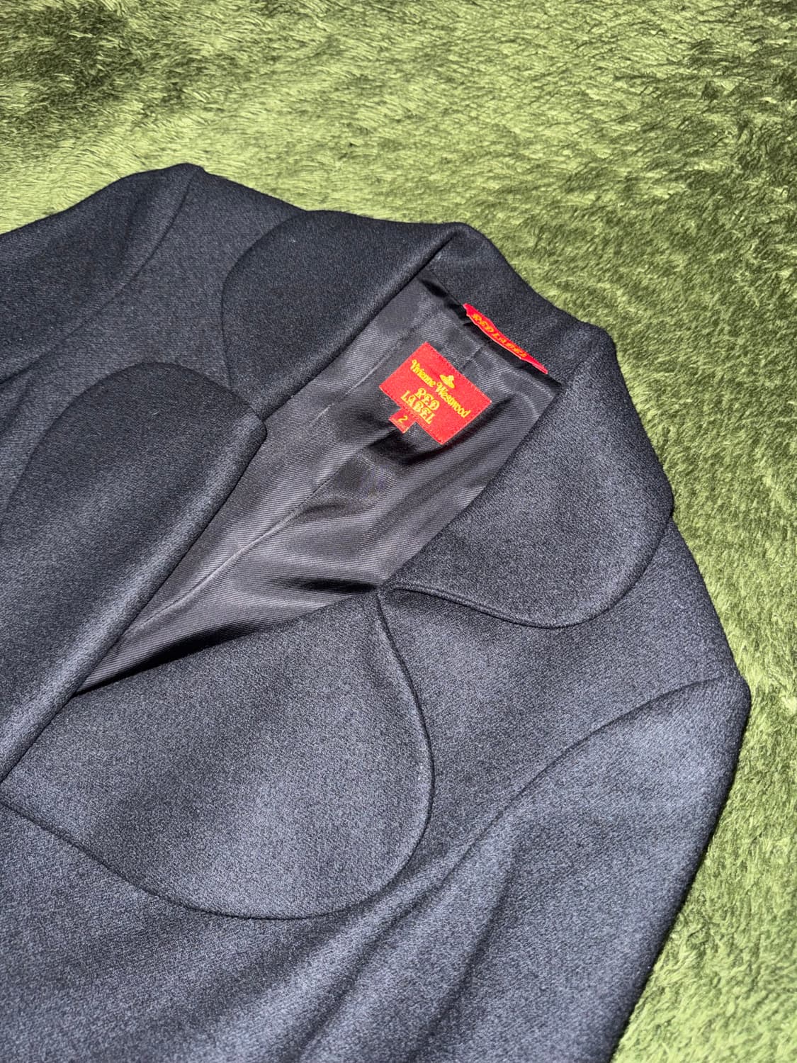 [2] 비비안웨스트우드 레드라벨 러브 라펠 원버튼 자켓 블랙 상품이미지2