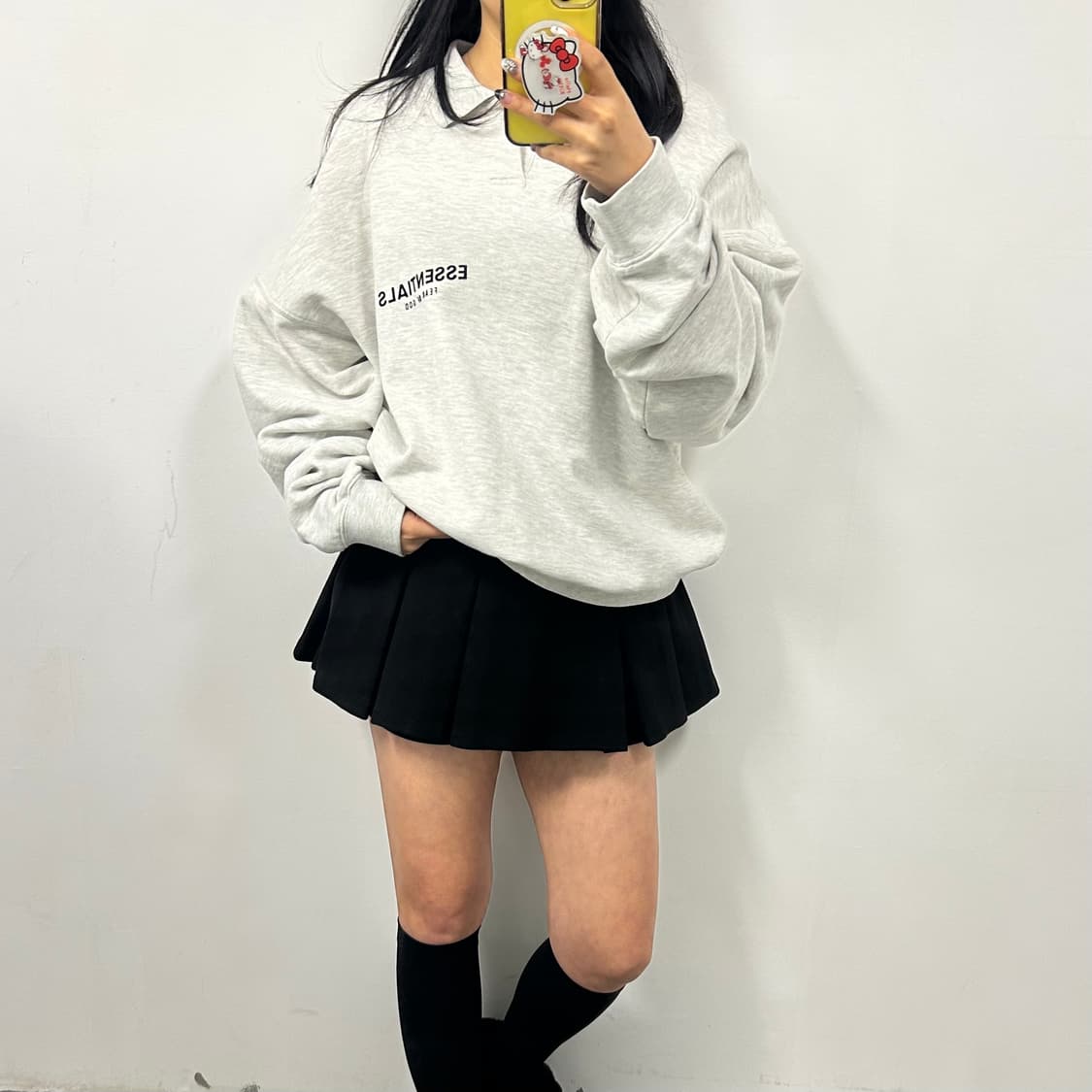 에센셜 카라 맨투맨[1469] 상품이미지1