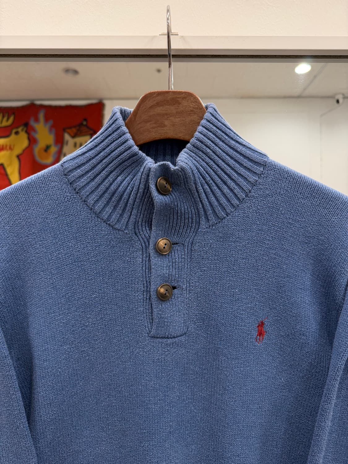 Polo ralph lauren 폴로 랄프로렌 하프넥 버튼 쿼터 니트 상품이미지2