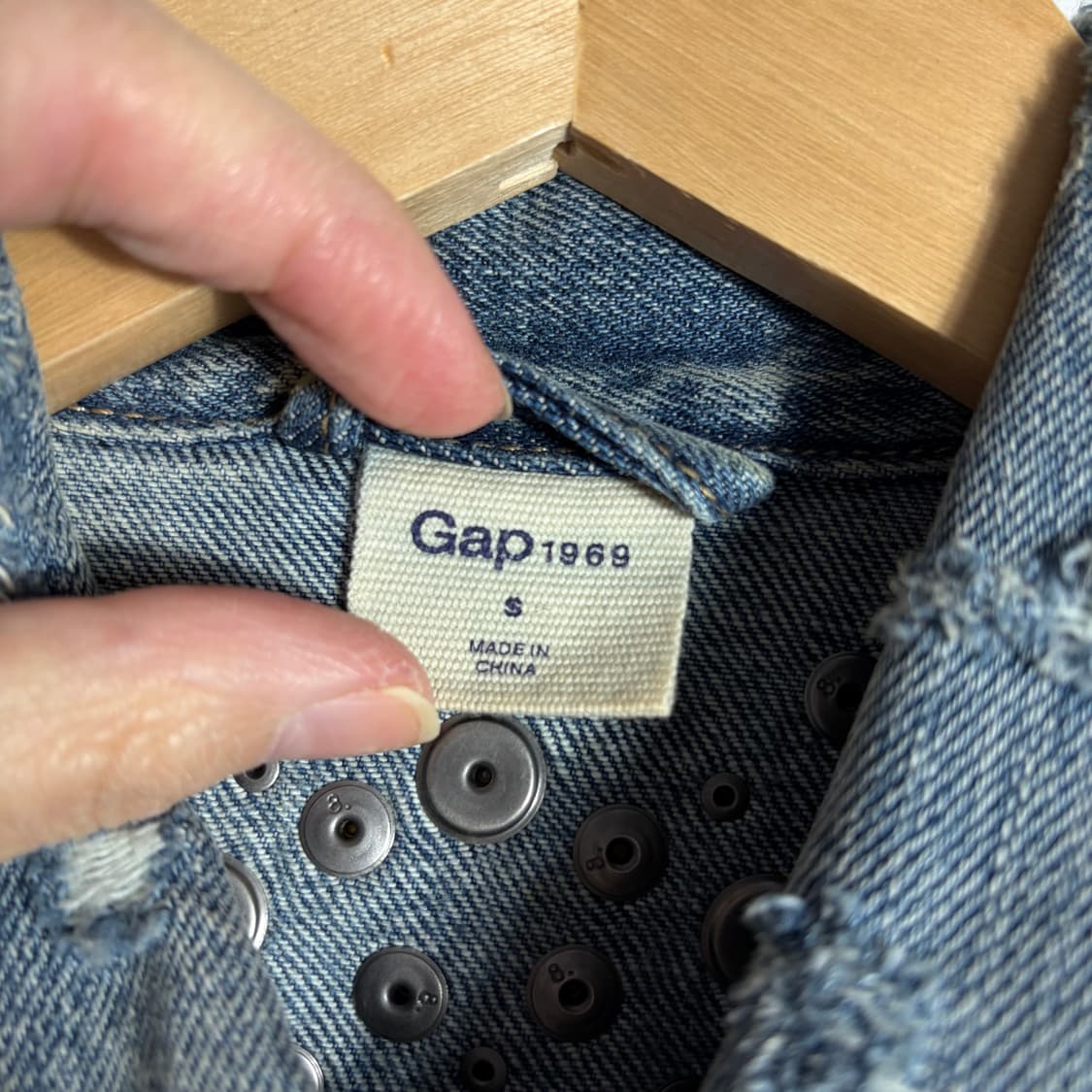 GAP 빈티지 데님 청자켓(S) 상품이미지4