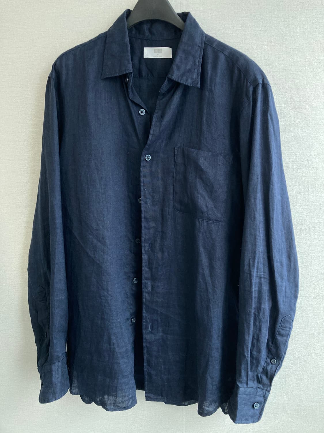 유니클로 린넨100% 셔츠 M 상품이미지3