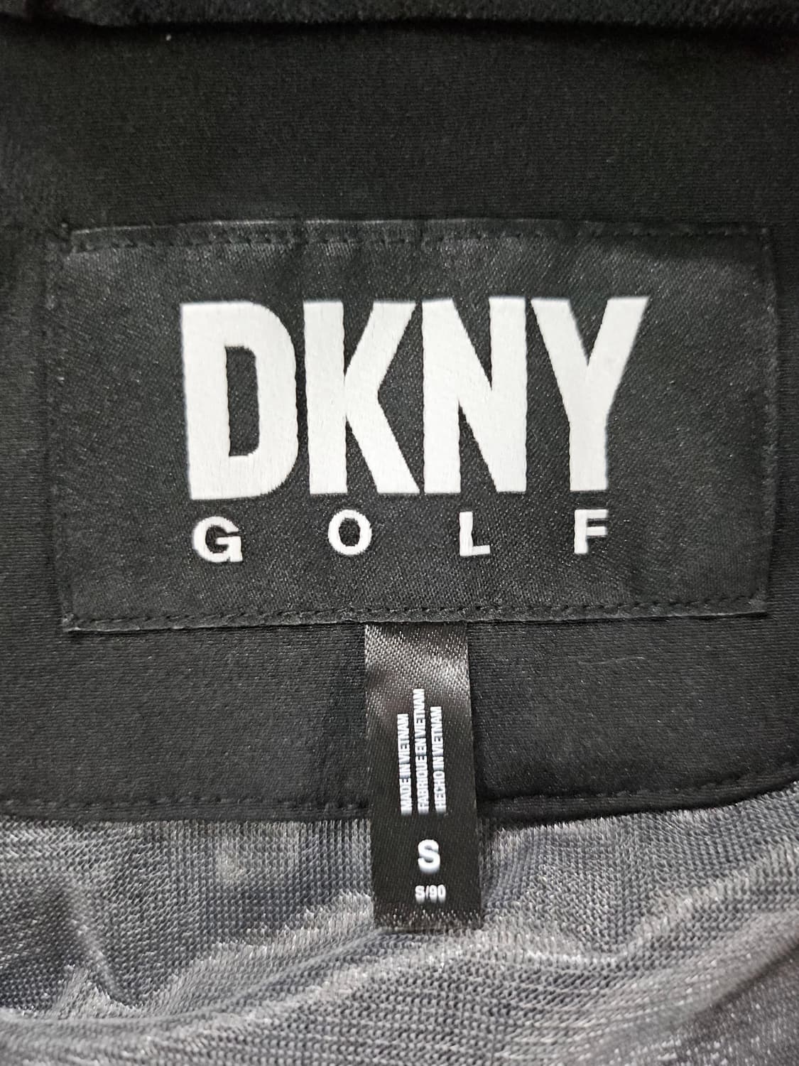 DKNY 골프 여성 블랙 후드 바람막이 점퍼  S 상품이미지4