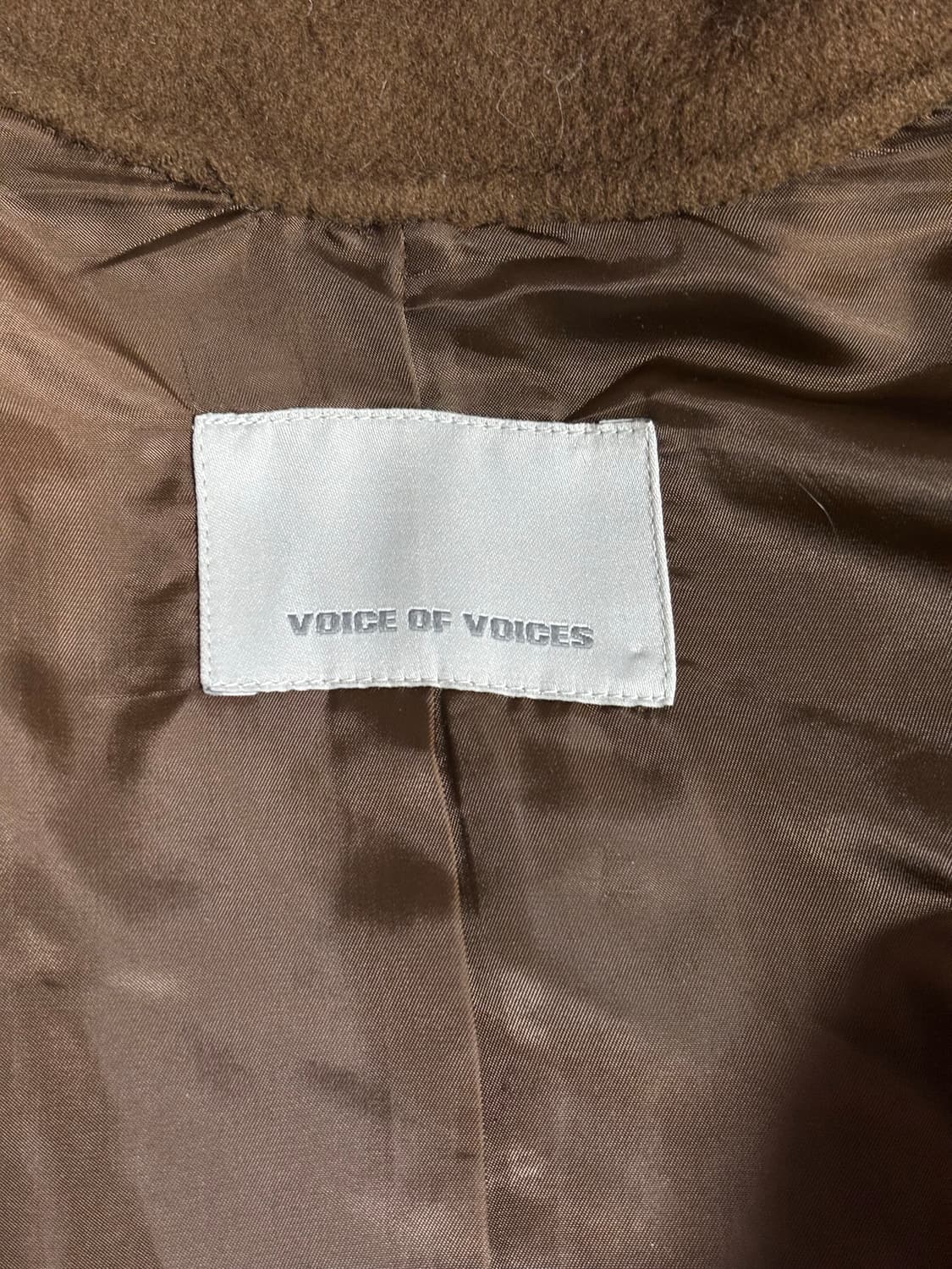 Voice of Voices 울·앙고라 브라운 롱코트 상품이미지2