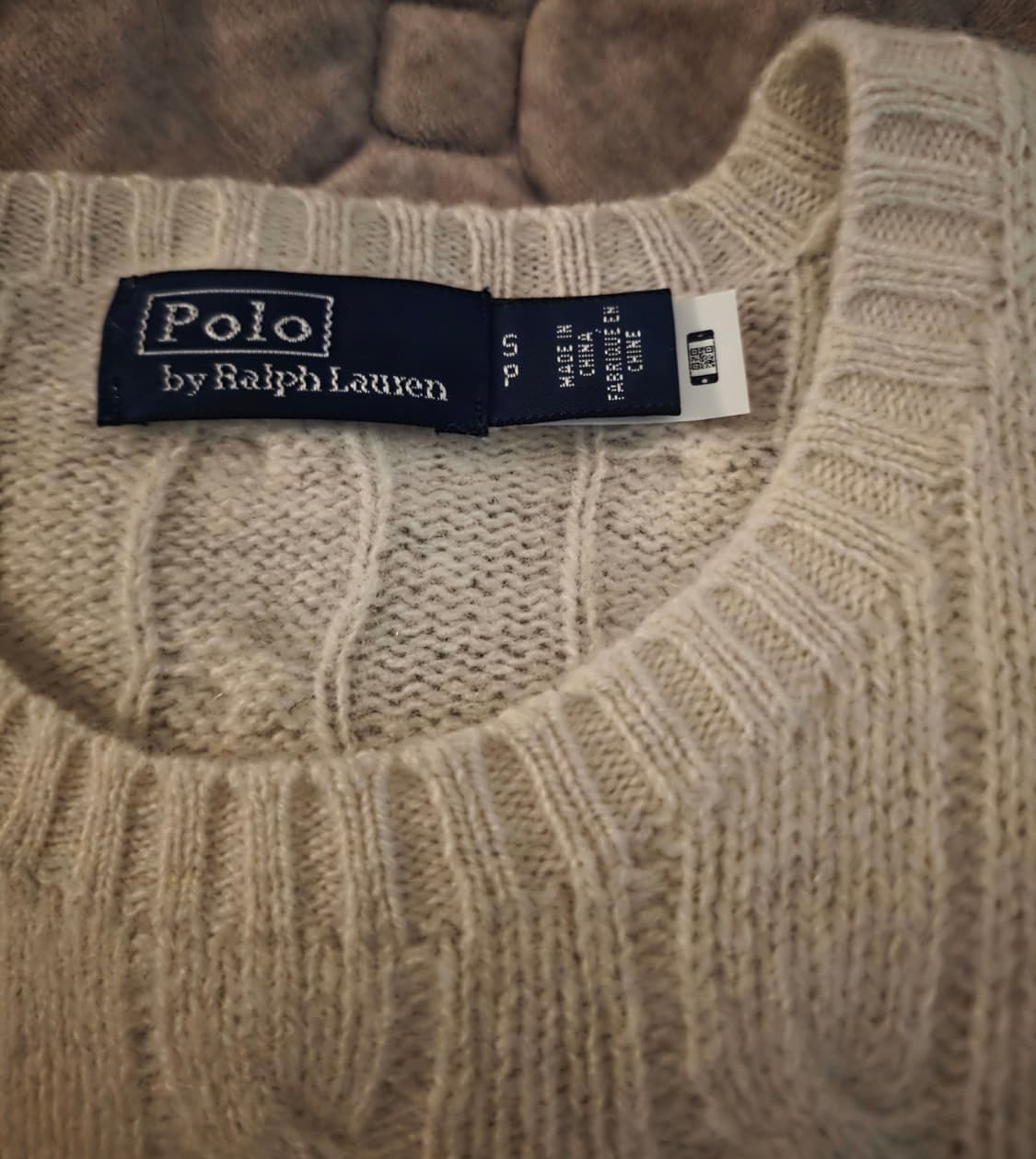 폴로랄프로렌 캐시미어 아이보리 니트 S 상품이미지3