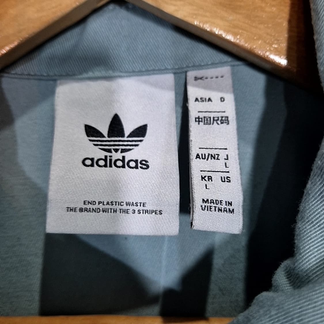 아디다스 아디컬러 트레포일 트윌 블루종 자켓 상품이미지5